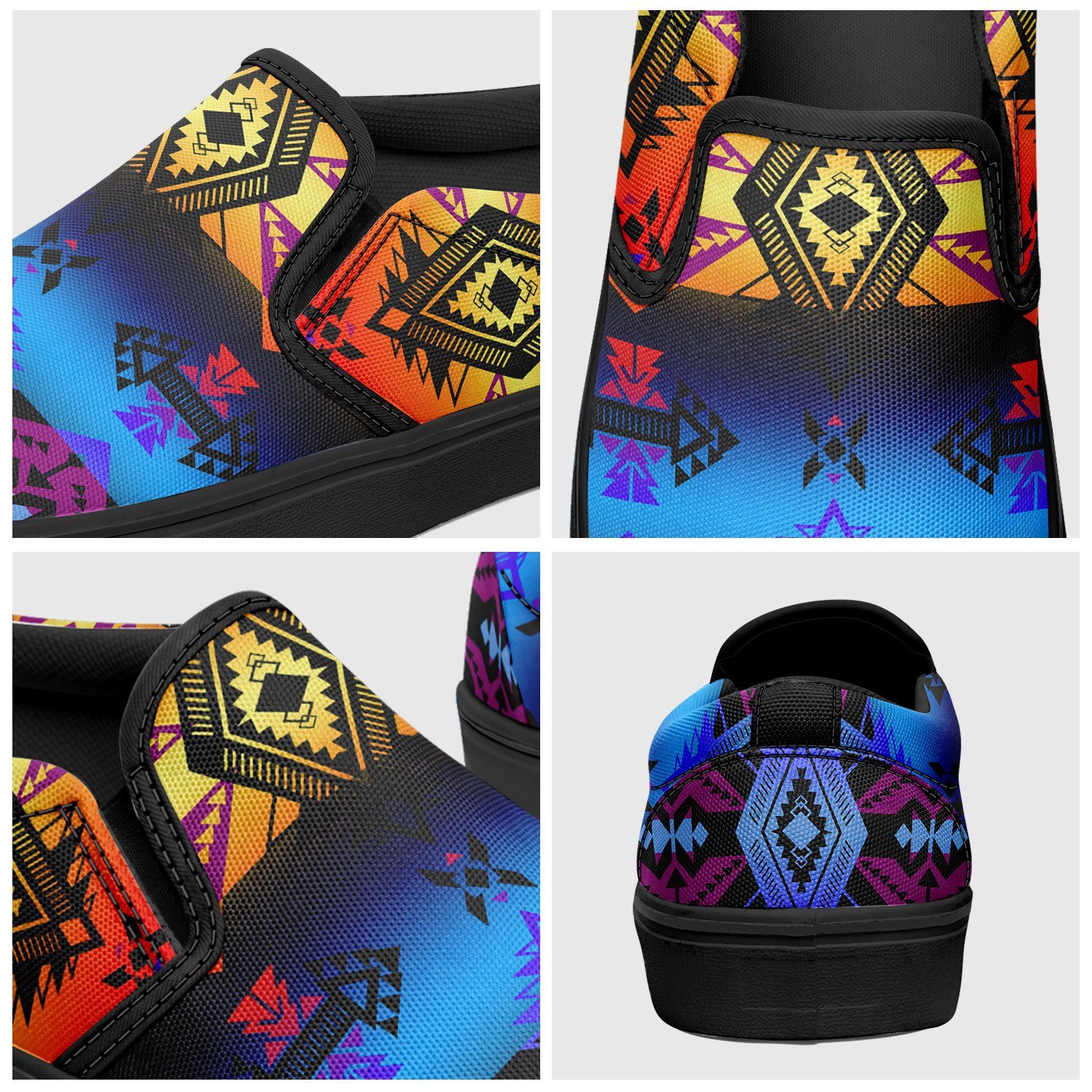 Sovereign Nation Sunset Otoyimm Canvas Slip On Shoes 49 Dzine