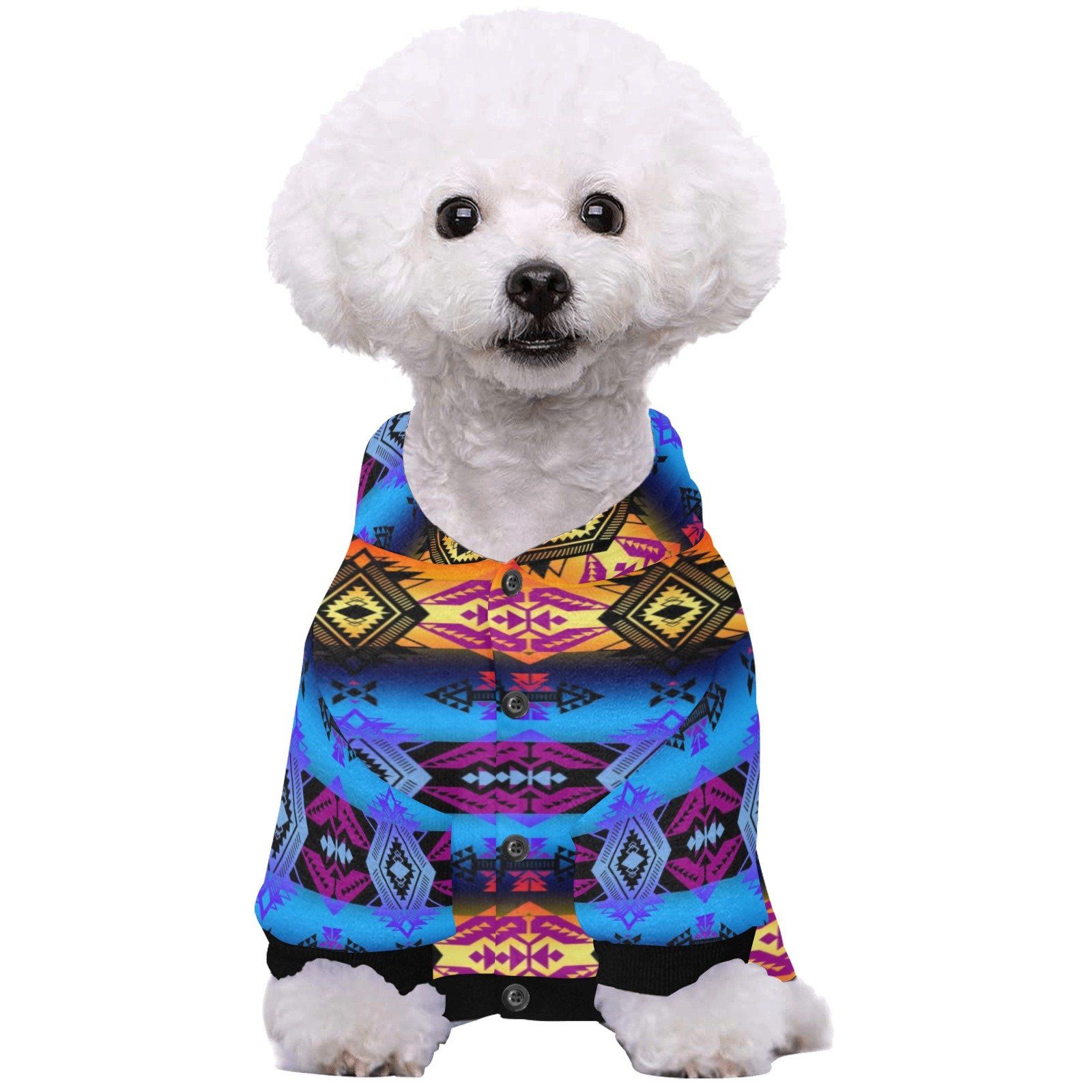 Sovereign Nation Sunset Pet Dog Hoodie Pet Dog Hoodie e-joyer 