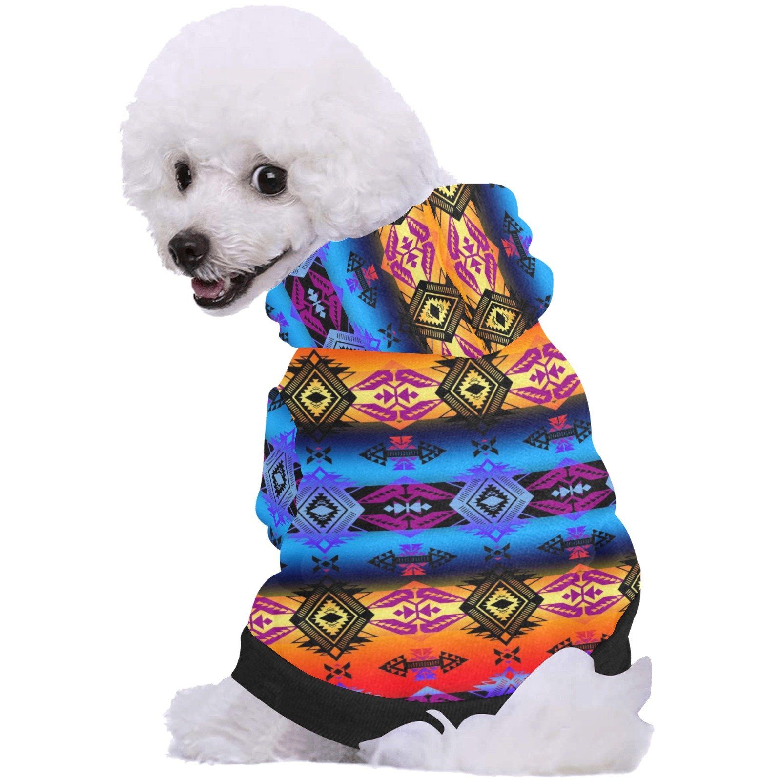 Sovereign Nation Sunset Pet Dog Hoodie Pet Dog Hoodie e-joyer 