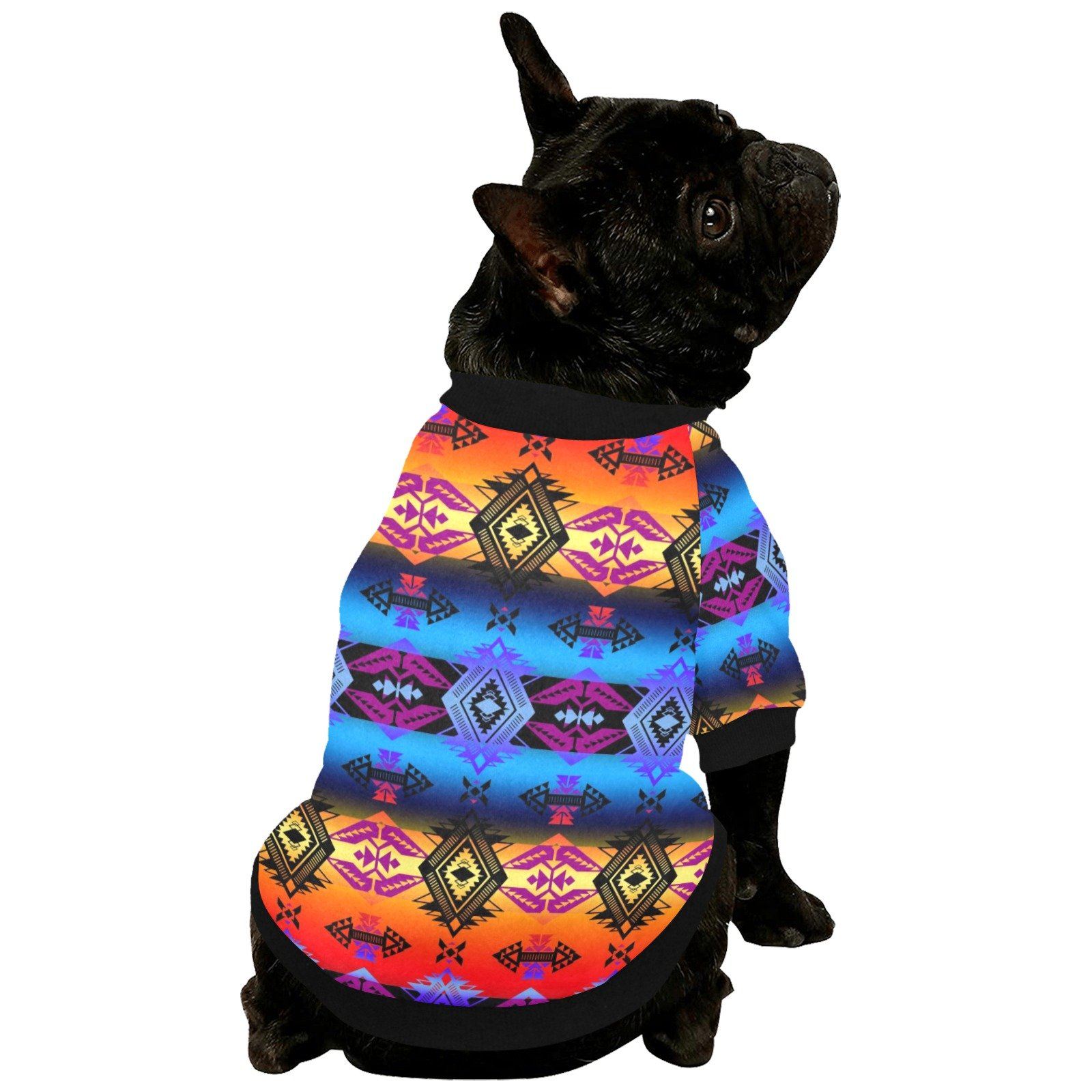 Sovereign Nation Sunset Pet Dog Round Neck Shirt Pet Dog Round Neck Shirt e-joyer