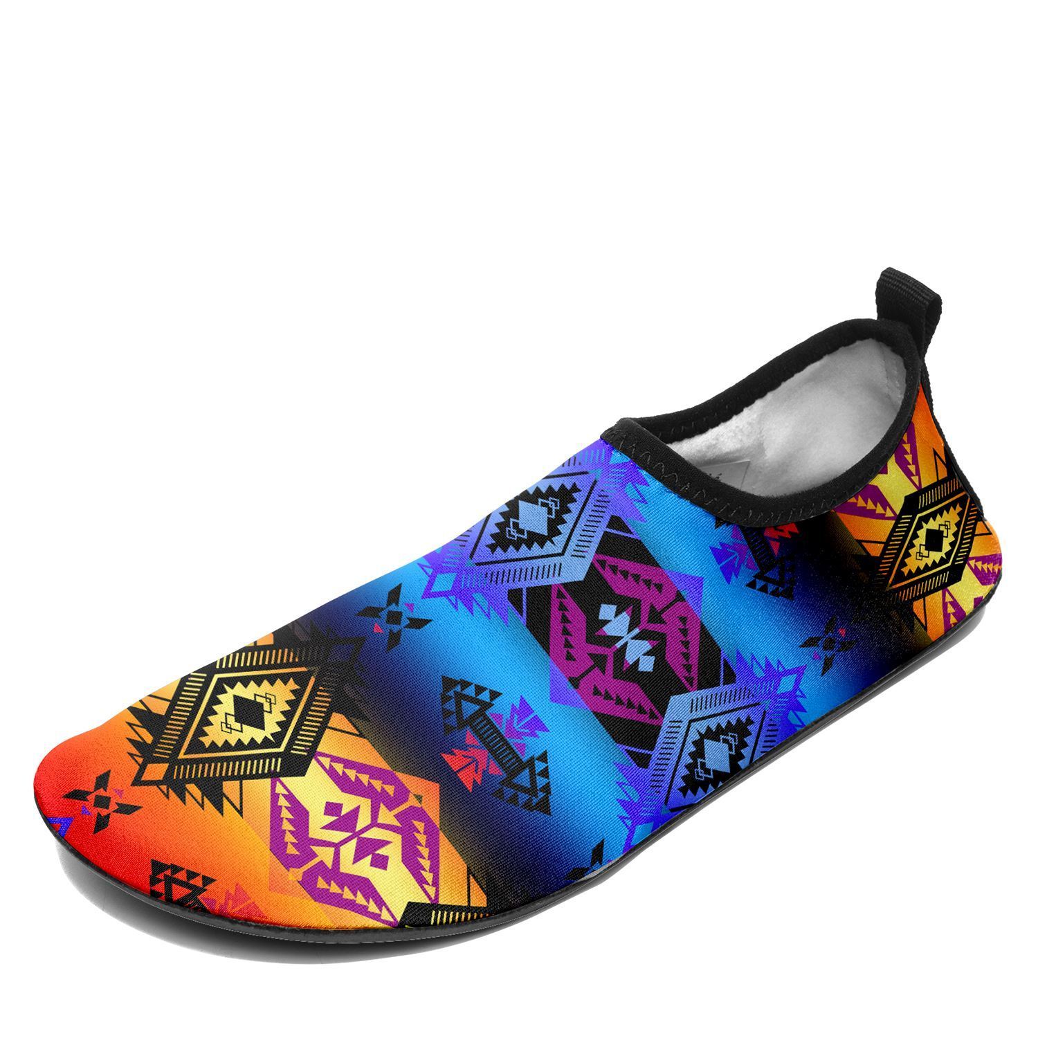 Sovereign Nation Sunset Sockamoccs Kid's Slip On Shoes 49 Dzine