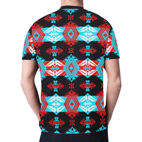 Sovereign Nation Trade Blanket New All Over Print T-shirt for Men/Large Size (Model T45) New All Over Print T-shirt for Men/Large (T45) e-joyer