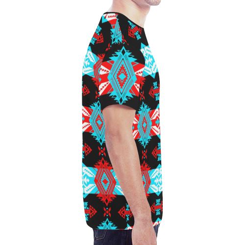 Sovereign Nation Trade Blanket New All Over Print T-shirt for Men/Large Size (Model T45) New All Over Print T-shirt for Men/Large (T45) e-joyer