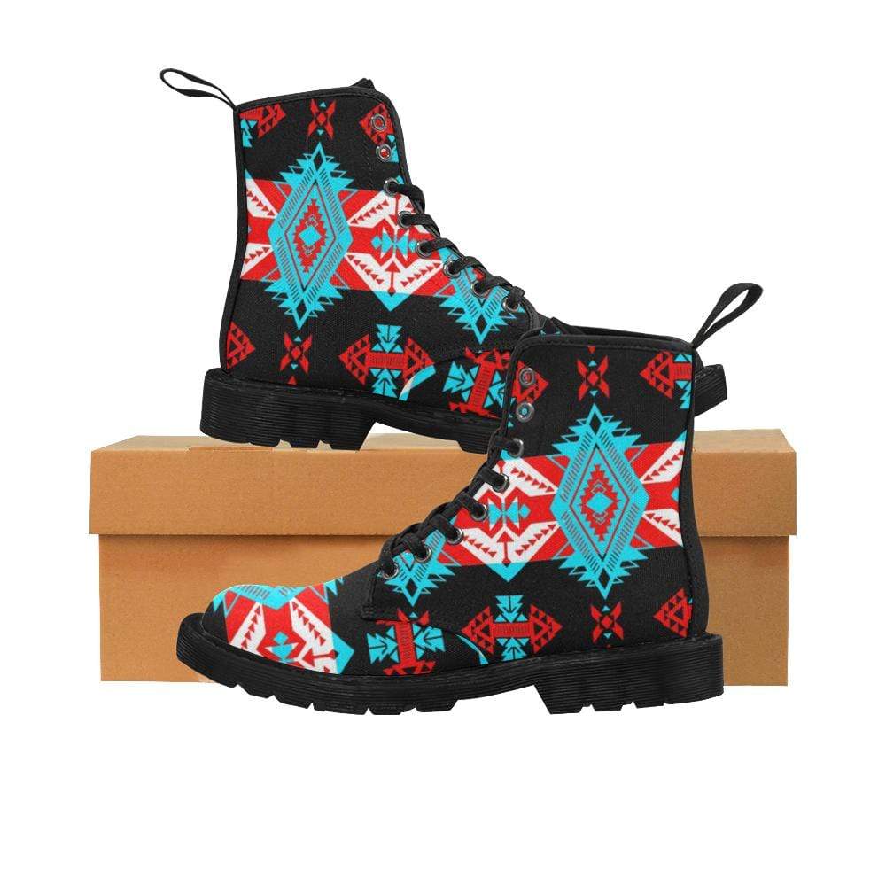 Sovereign Nation Trade Blanket v2 Boots for Men (Black) (Model 1203H) Martin Boots for Men (Black) (1203H) e-joyer