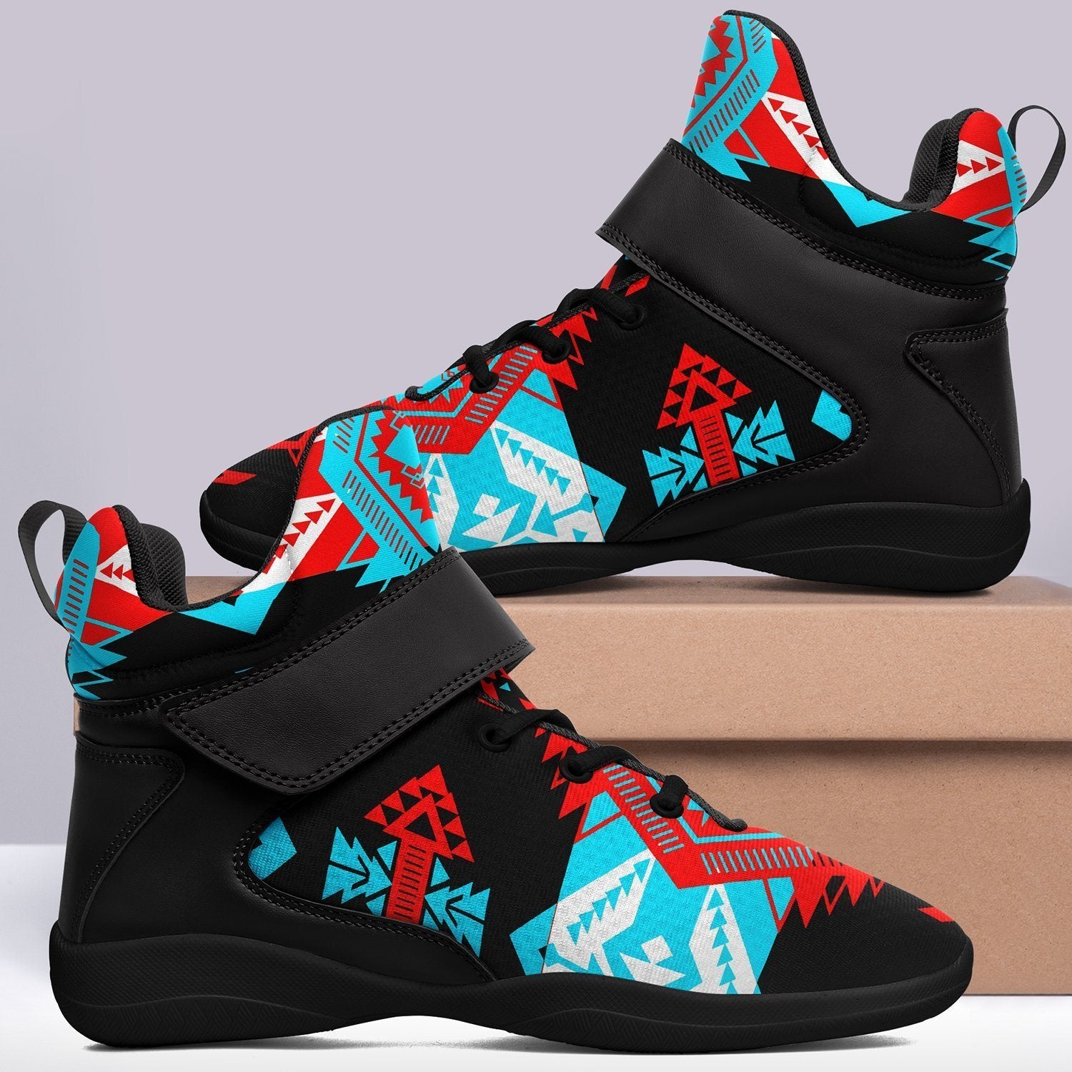 Sovereign Nation Trade Ipottaa Basketball / Sport High Top Shoes - Black Sole 49 Dzine