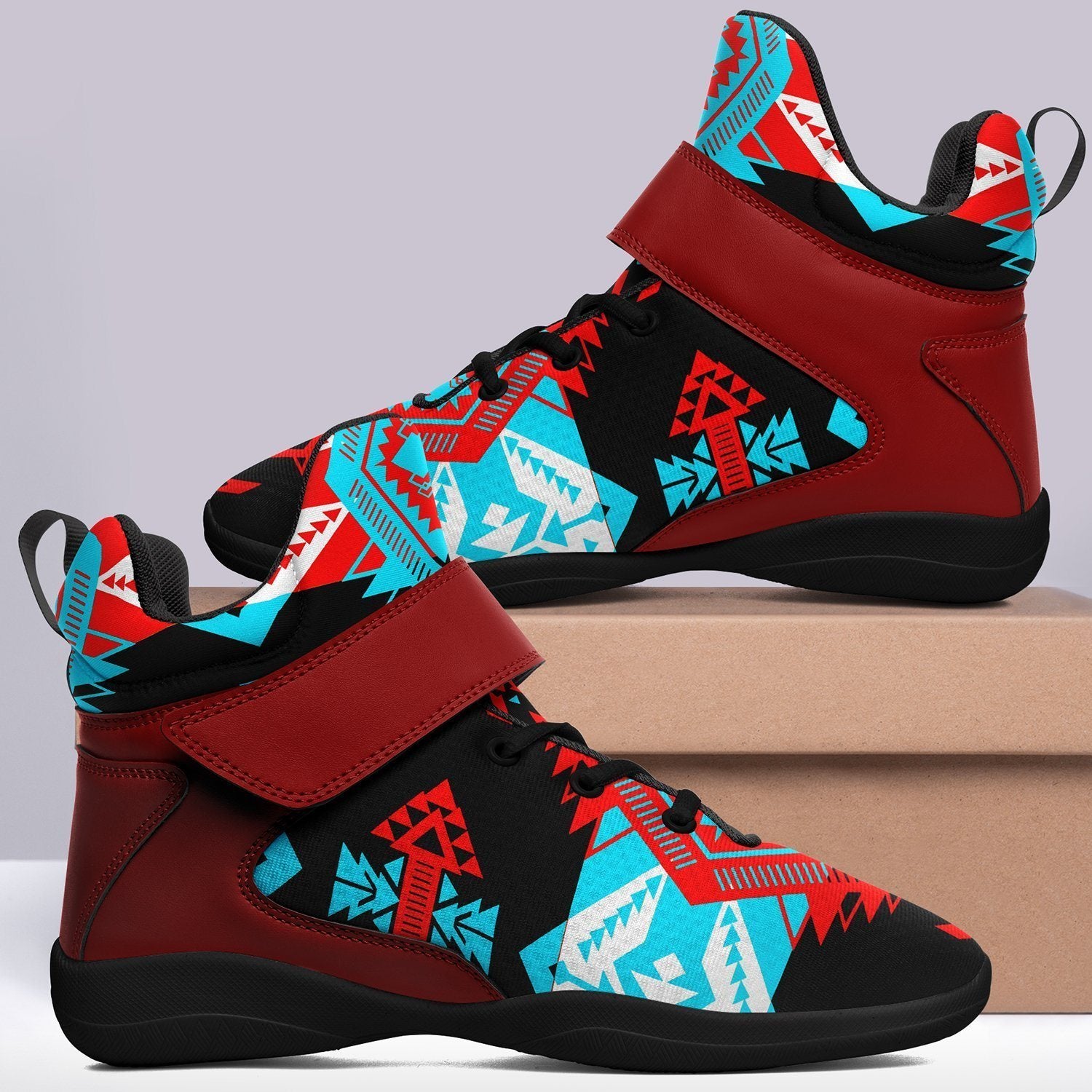 Sovereign Nation Trade Ipottaa Basketball / Sport High Top Shoes - Black Sole 49 Dzine