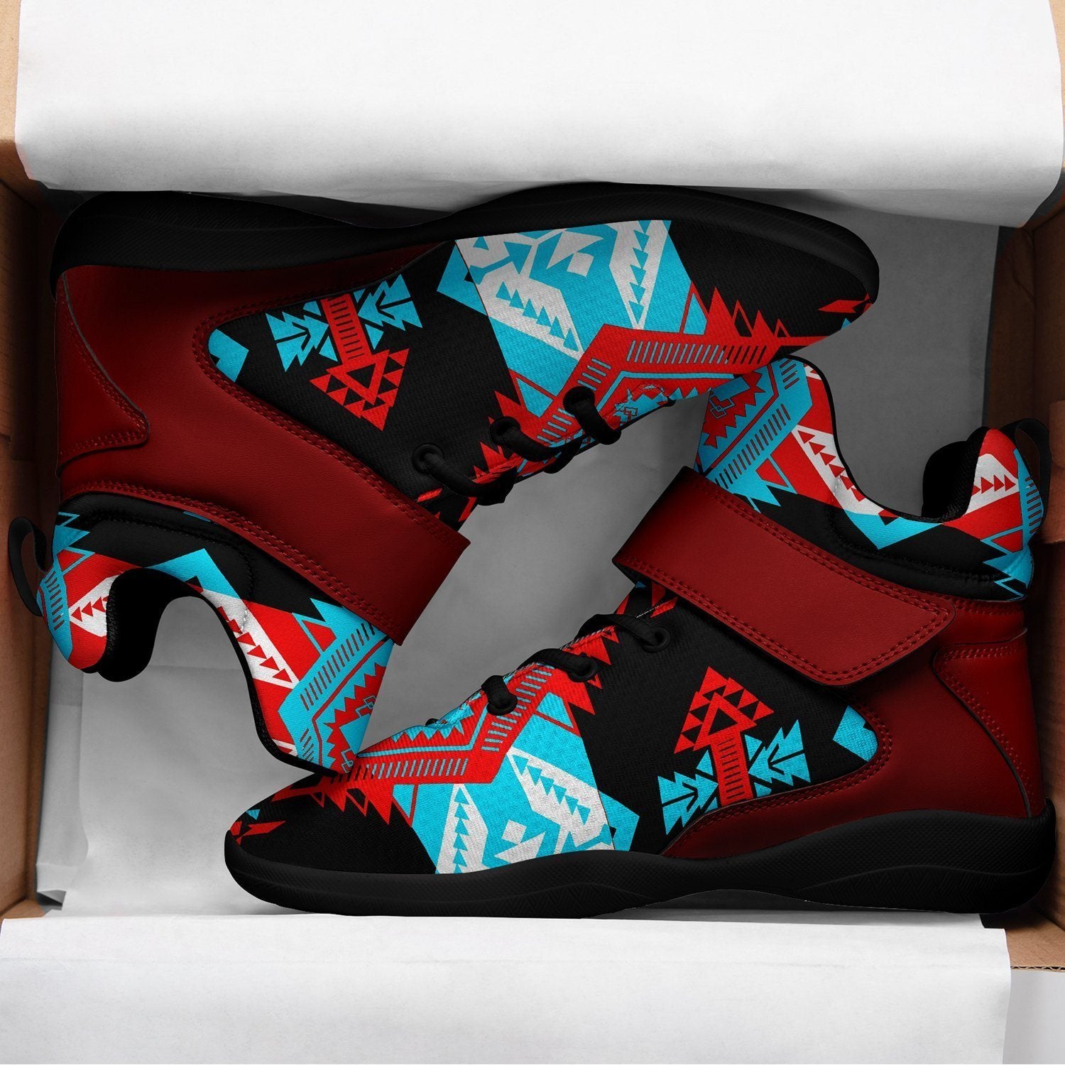 Sovereign Nation Trade Ipottaa Basketball / Sport High Top Shoes - Black Sole 49 Dzine