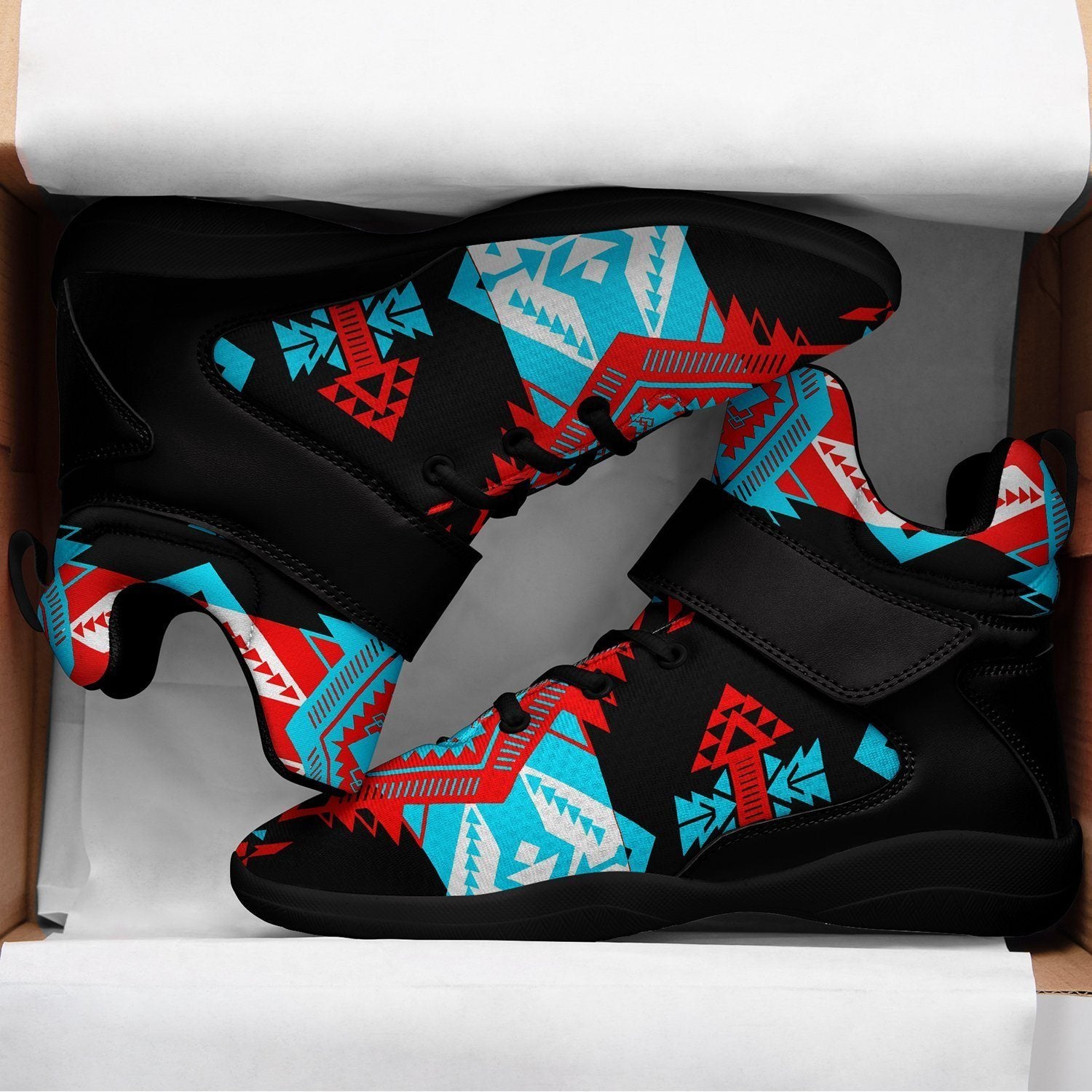 Sovereign Nation Trade Ipottaa Basketball / Sport High Top Shoes - Black Sole 49 Dzine