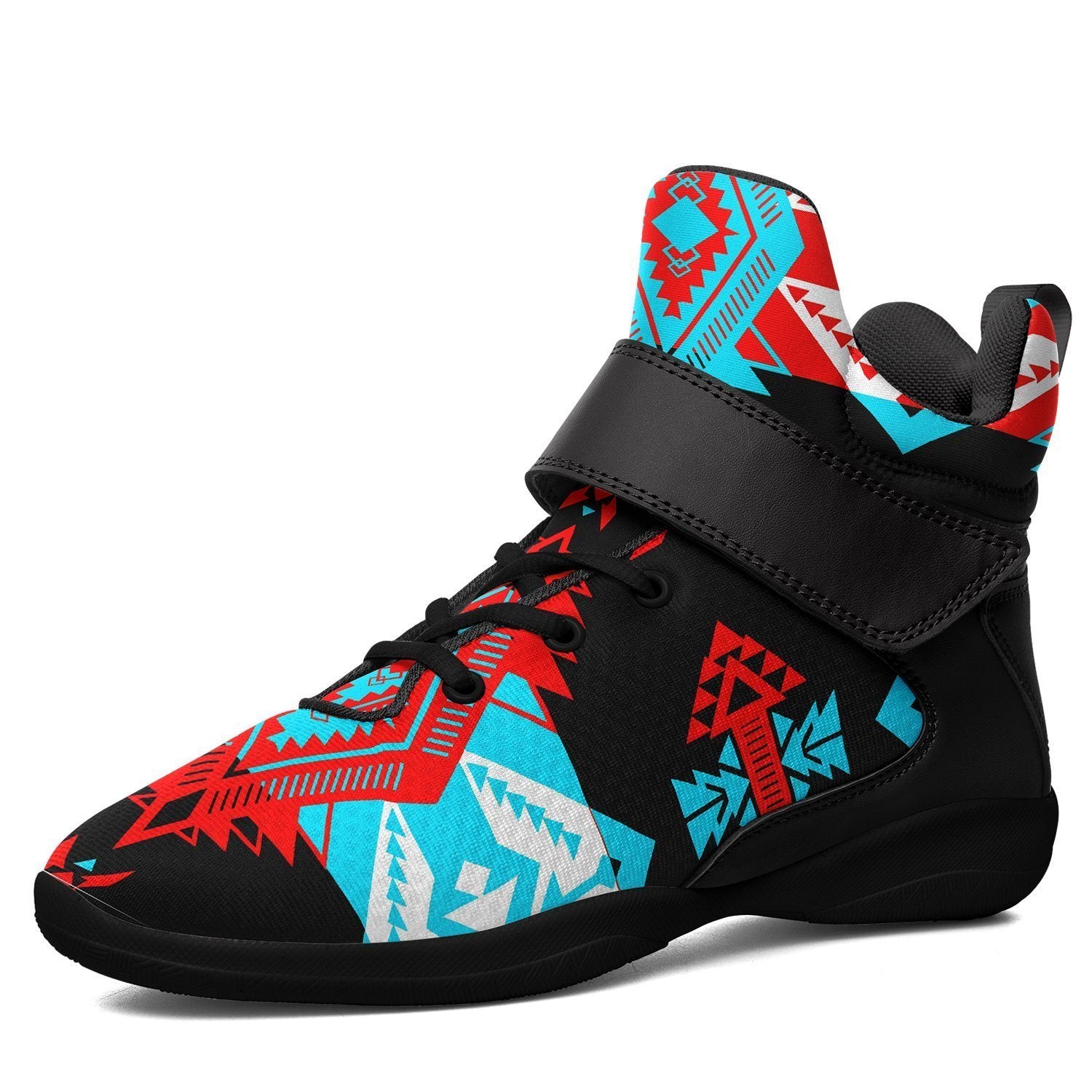 Sovereign Nation Trade Ipottaa Basketball / Sport High Top Shoes - Black Sole 49 Dzine US Men 7 / EUR 40 Black Sole with Black Strap