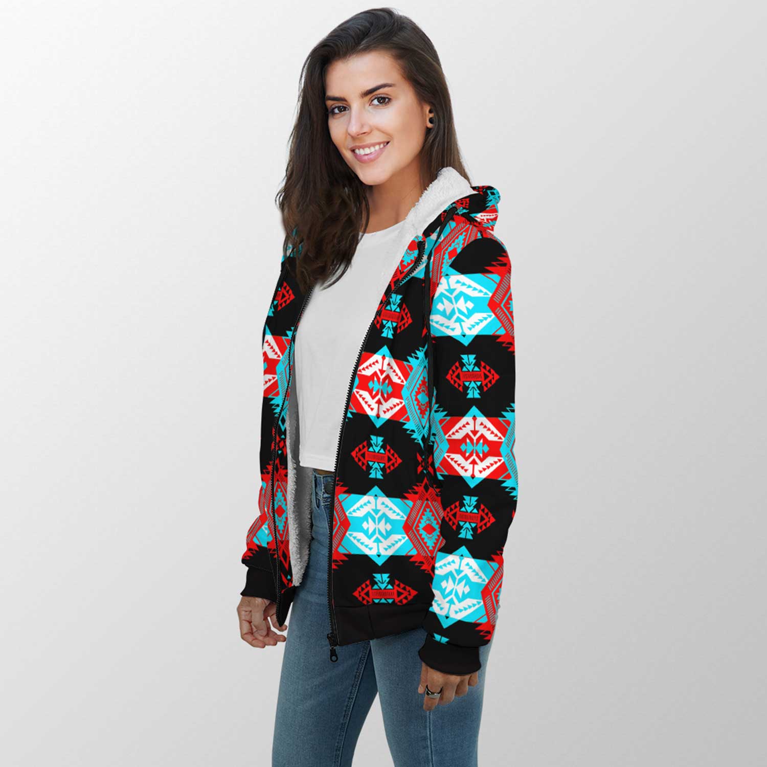 Sovereign Nation Trade Sherpa Hoodie 49 Dzine