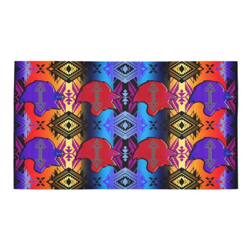 Soveriegn Nation Sunset with Wolf Bath Rug 16''x 28'' Bath Rug 16''x 28'' e-joyer