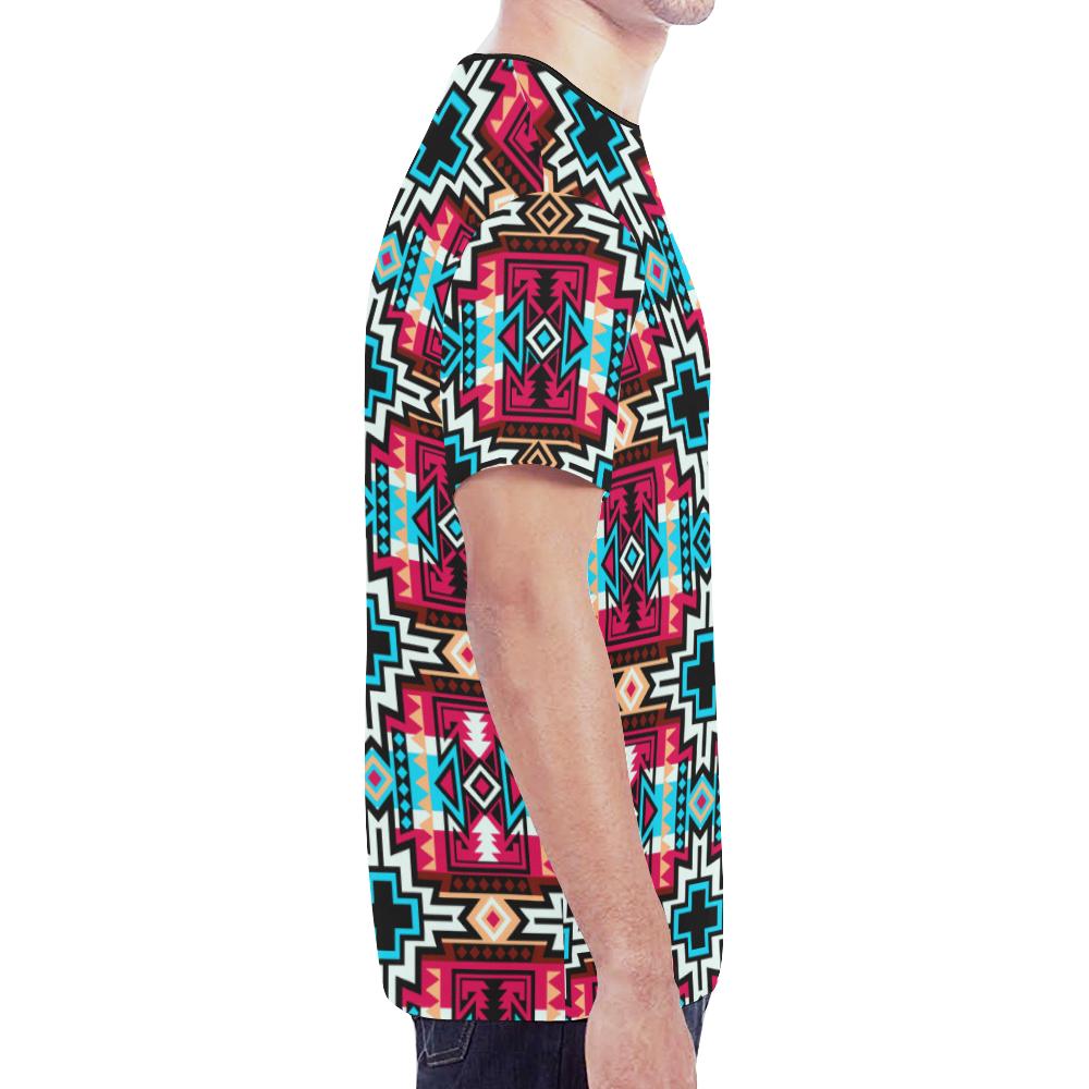 Star Blanket Sierra New All Over Print T-shirt for Men/Large Size (Model T45) New All Over Print T-shirt for Men/Large (T45) e-joyer