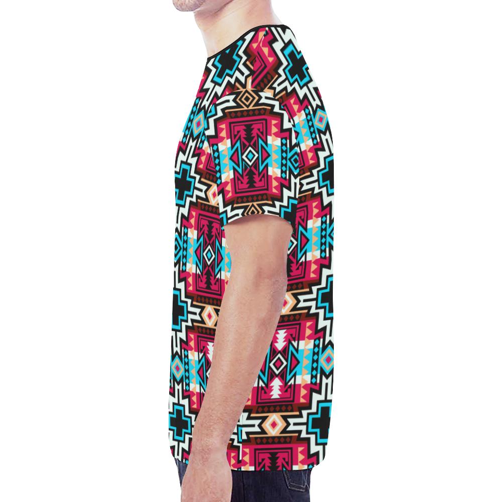Star Blanket Sierra New All Over Print T-shirt for Men/Large Size (Model T45) New All Over Print T-shirt for Men/Large (T45) e-joyer