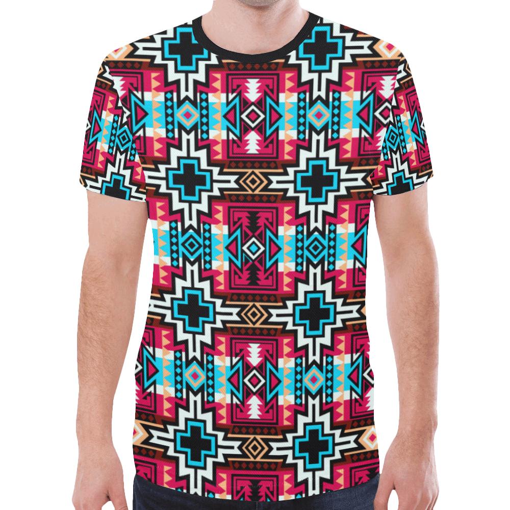 Star Blanket Sierra New All Over Print T-shirt for Men/Large Size (Model T45) New All Over Print T-shirt for Men/Large (T45) e-joyer