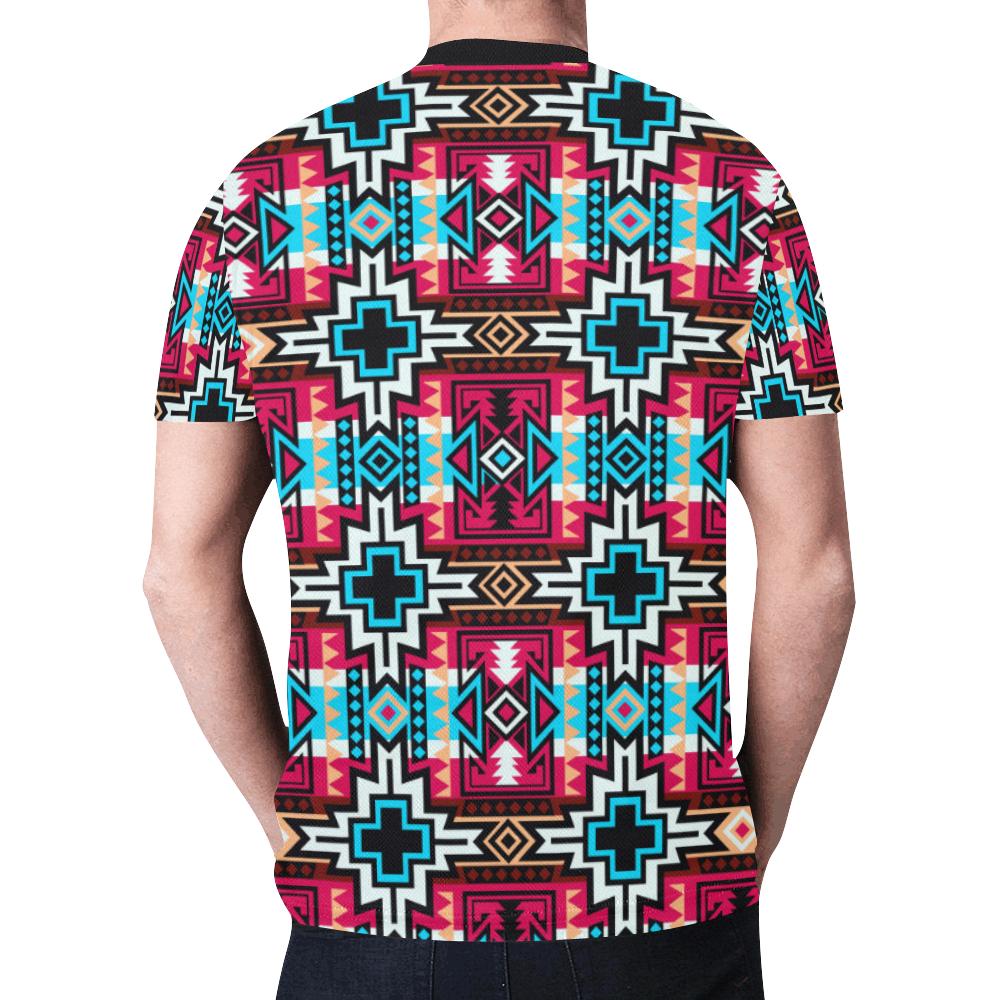 Star Blanket Sierra New All Over Print T-shirt for Men/Large Size (Model T45) New All Over Print T-shirt for Men/Large (T45) e-joyer