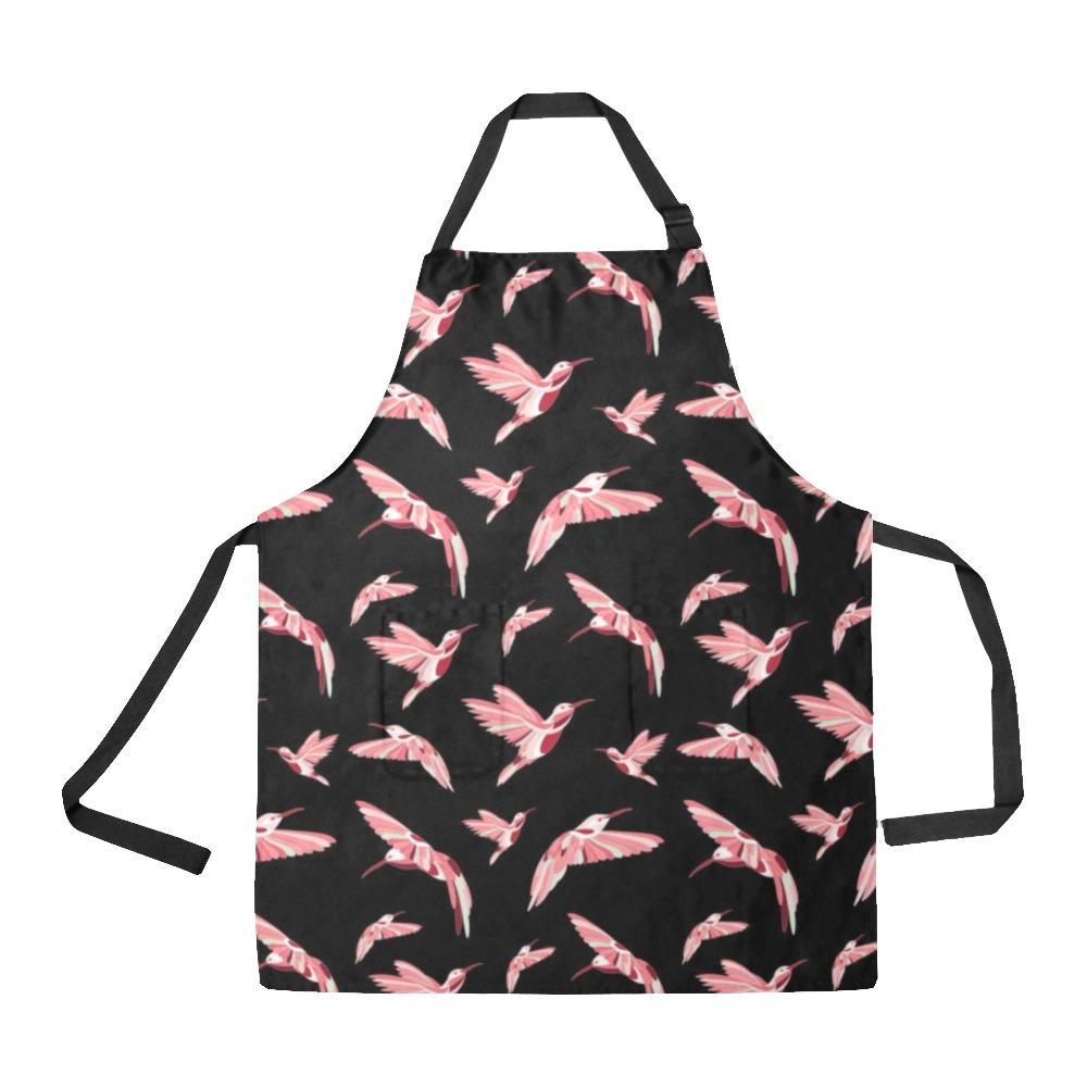 Strawberry Black All Over Print Apron All Over Print Apron e-joyer
