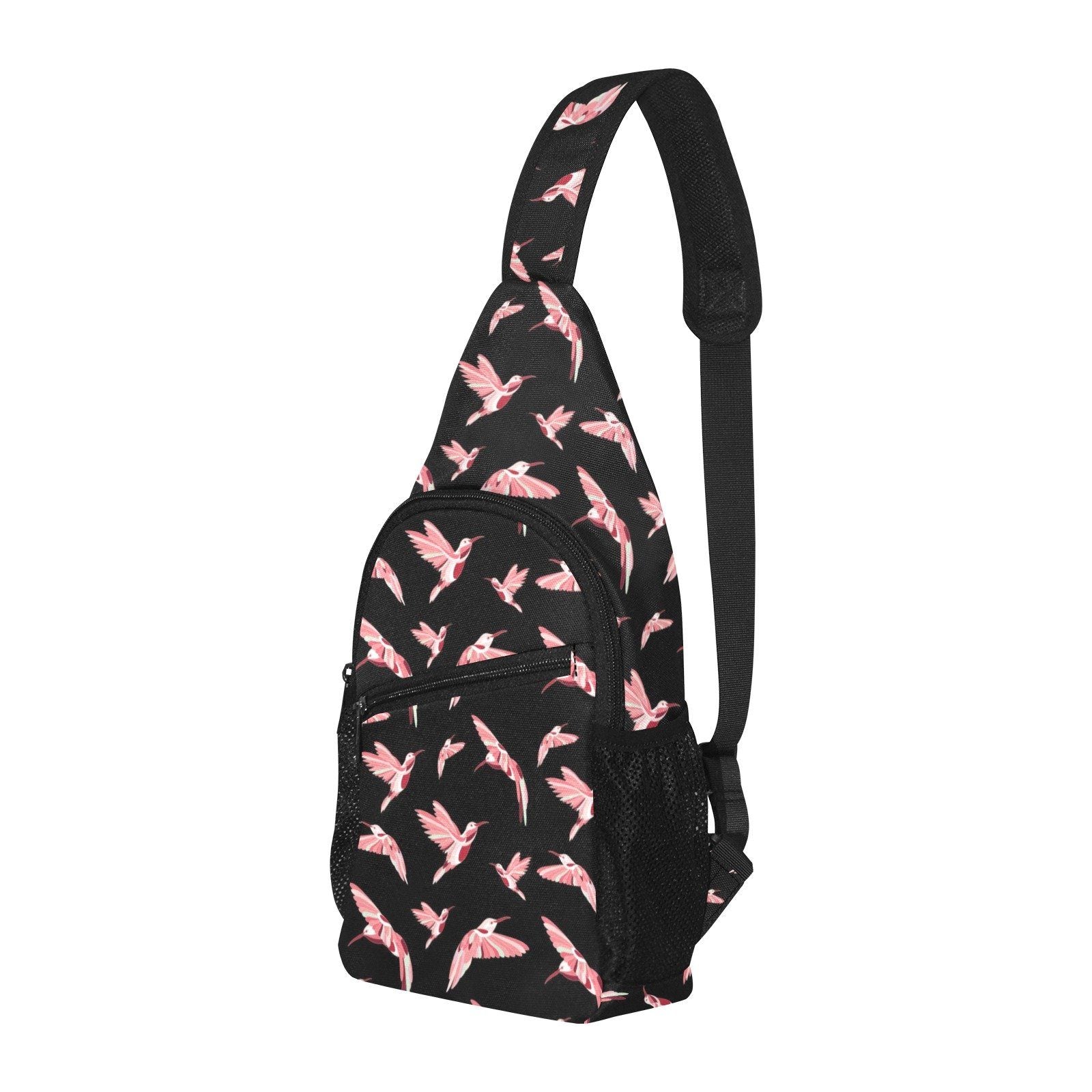 Strawberry Black All Over Print Chest Bag (Model 1719) All Over Print Chest Bag (1719) e-joyer