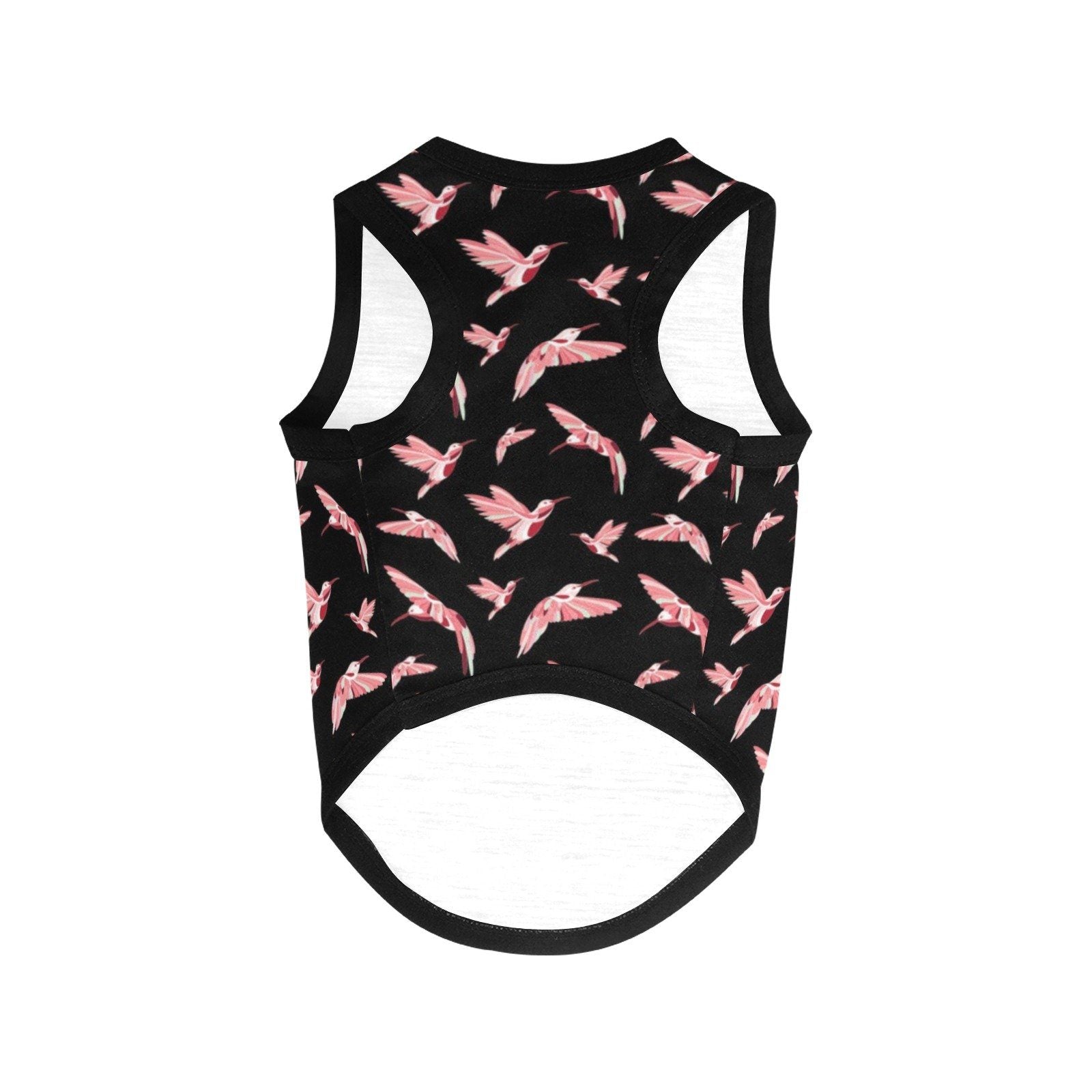 Strawberry Black All Over Print Pet Tank Top Pet Tank Top e-joyer