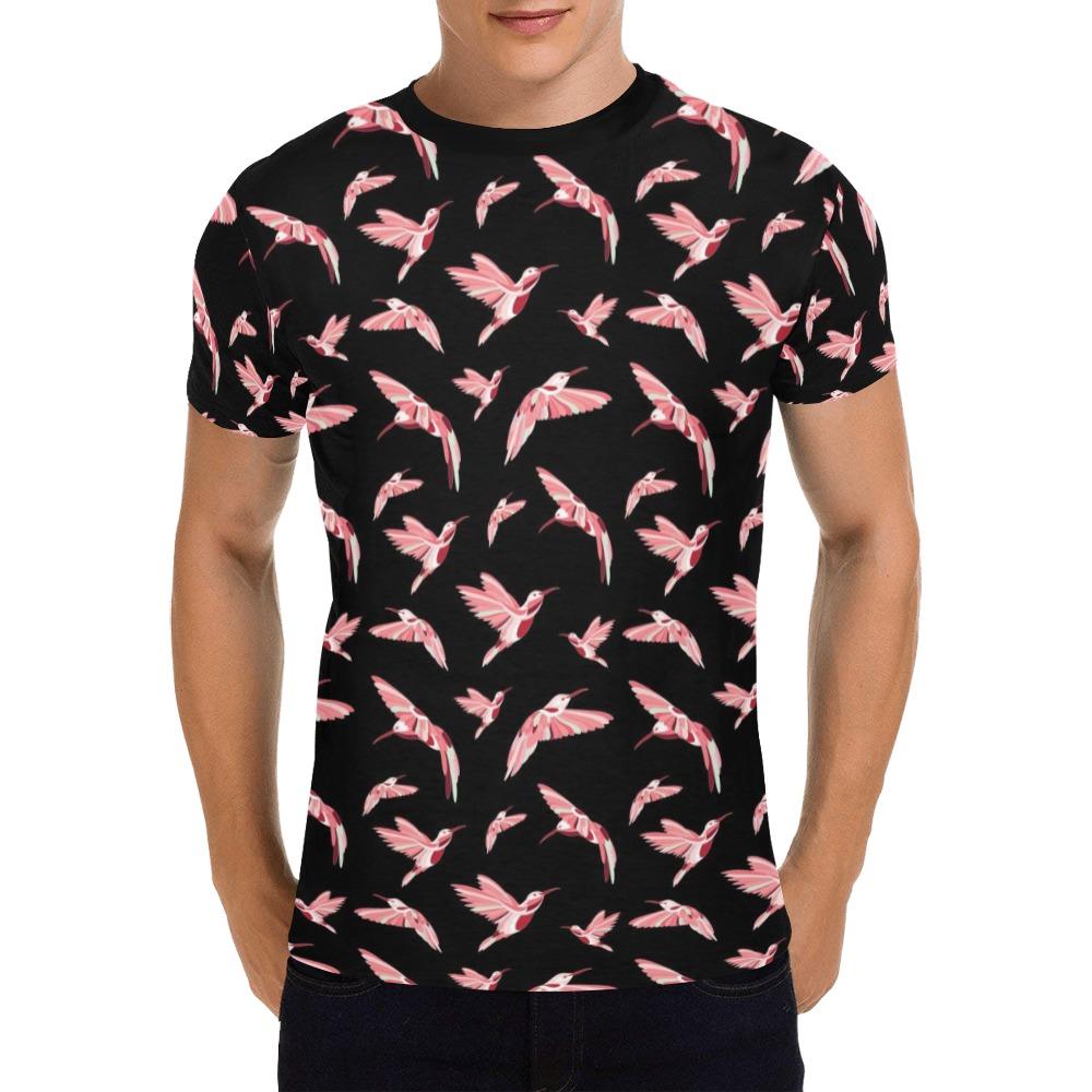Strawberry Black All Over Print T-Shirt for Men (USA Size) (Model T40) All Over Print T-Shirt for Men (T40) e-joyer
