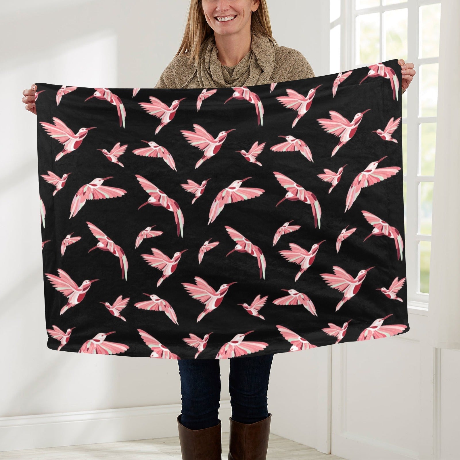 Strawberry Black Baby Blanket 30"x40" Baby Blanket 30"x40" e-joyer