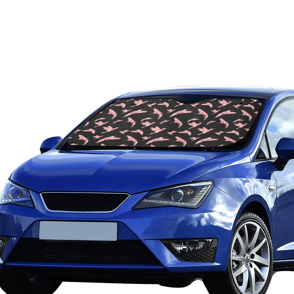 Strawberry Black Car Sun Shade 55"x30" Car Sun Shade e-joyer
