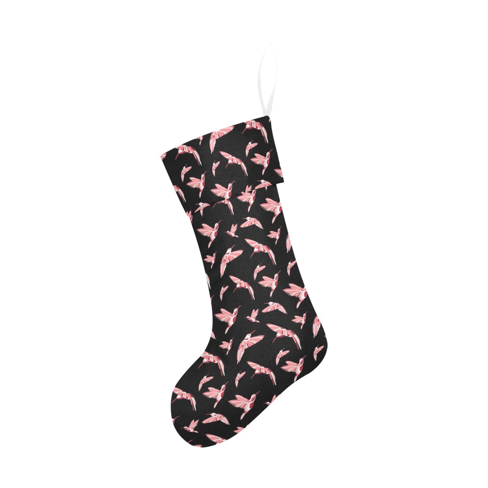 Strawberry Black Christmas Stocking holiday stocking e-joyer