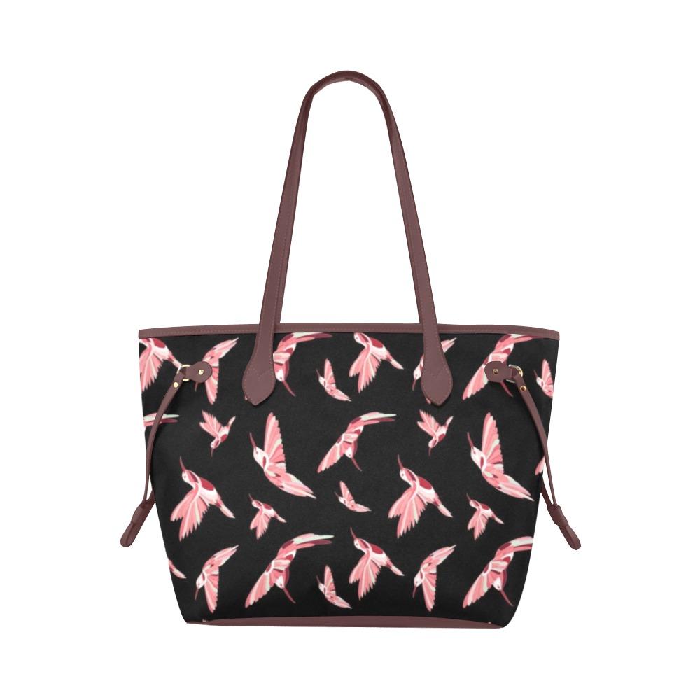 Strawberry Black Clover Canvas Tote Bag (Model 1661) Clover Canvas Tote Bag (1661) e-joyer
