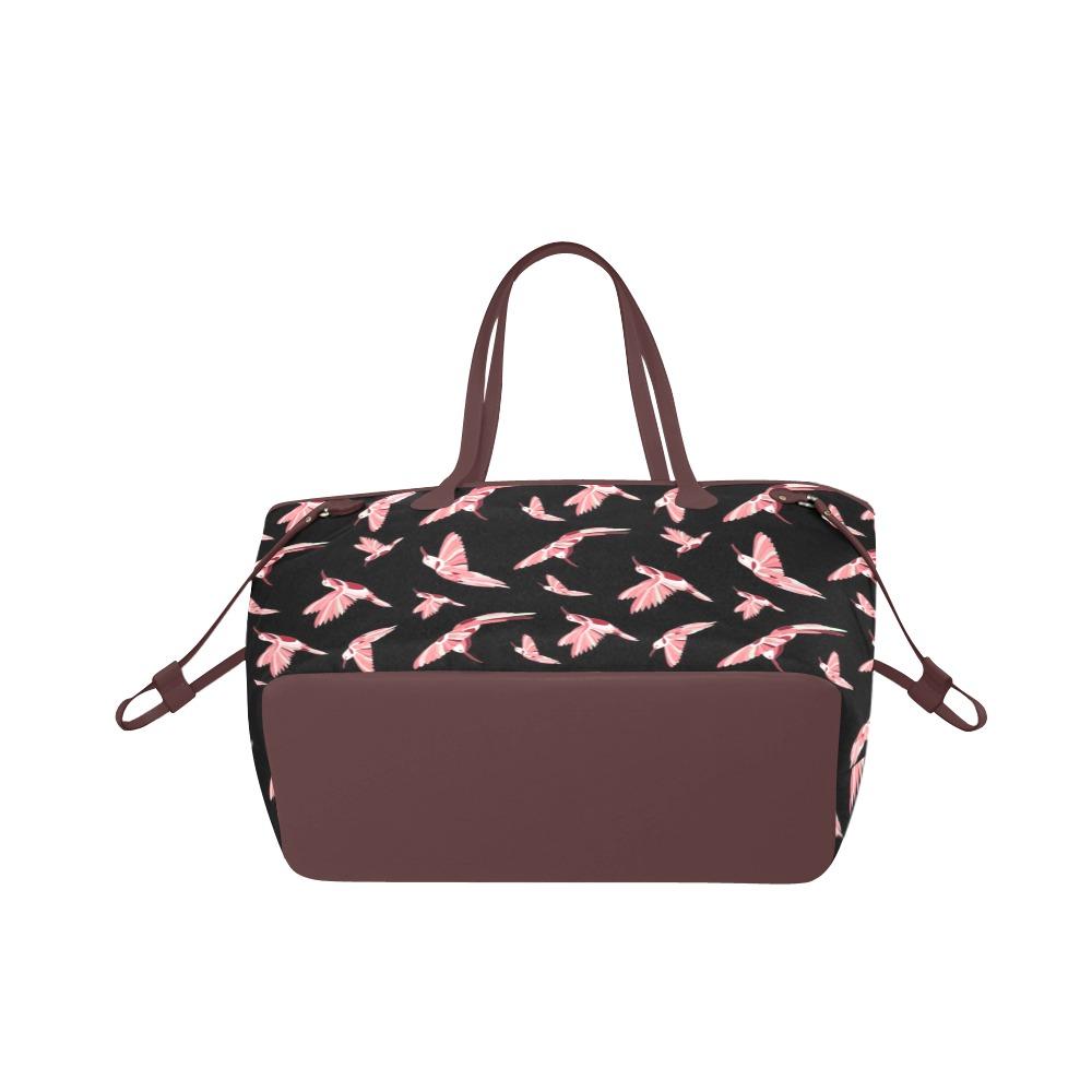 Strawberry Black Clover Canvas Tote Bag (Model 1661) Clover Canvas Tote Bag (1661) e-joyer