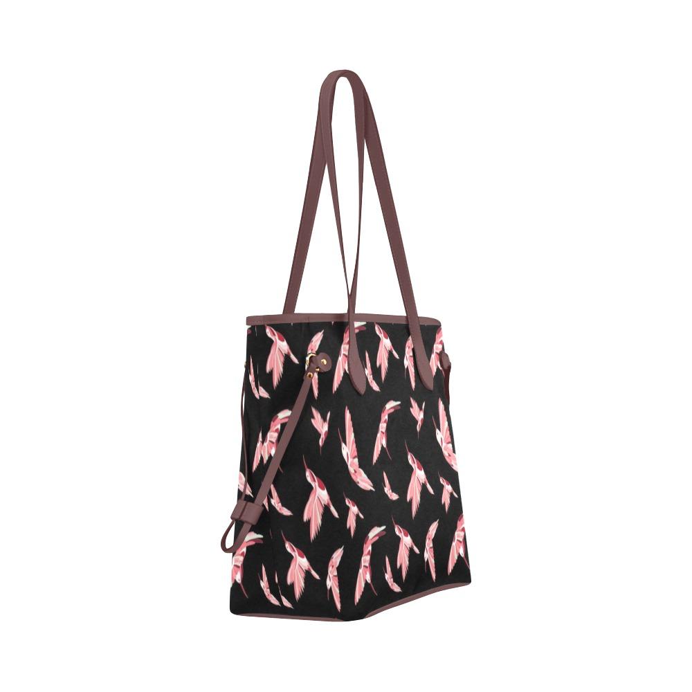Strawberry Black Clover Canvas Tote Bag (Model 1661) Clover Canvas Tote Bag (1661) e-joyer