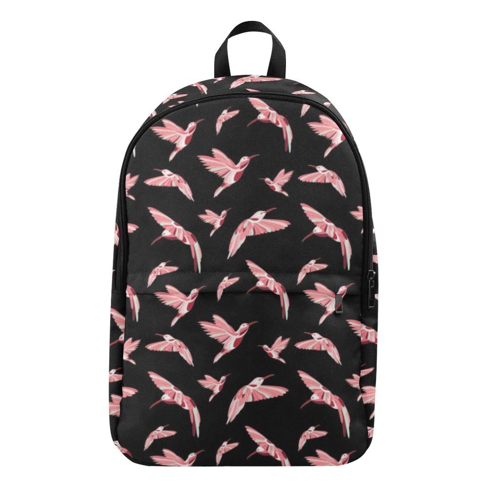Strawberry Black Fabric Backpack for Adult (Model 1659) Casual Backpack for Adult (1659) e-joyer