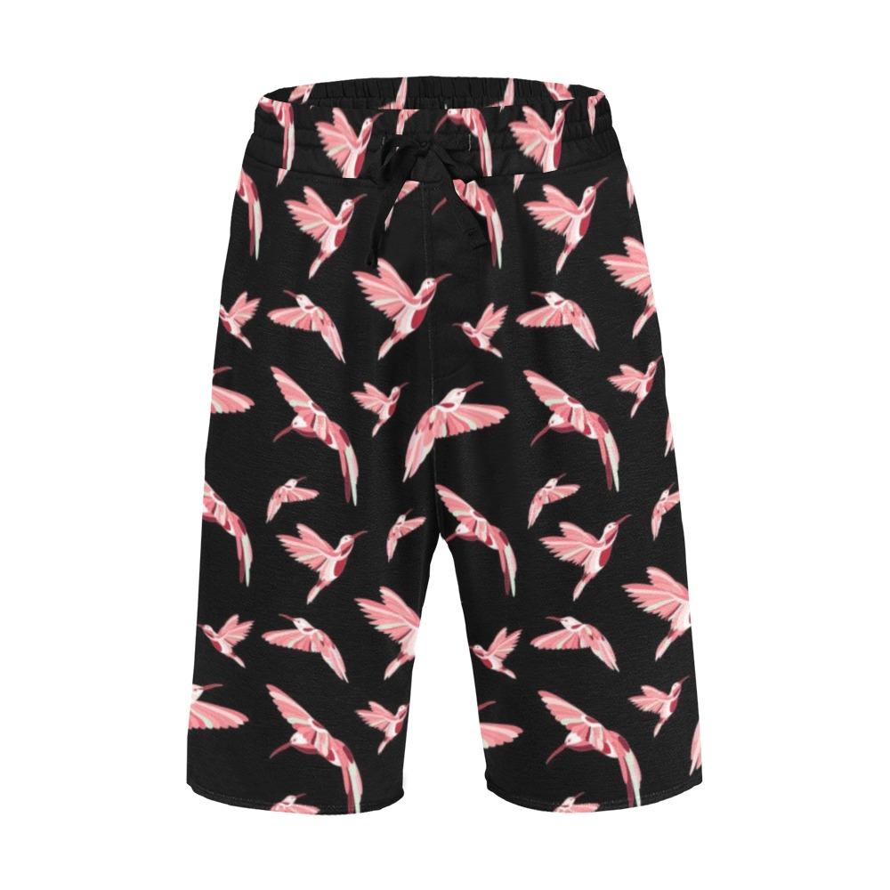 Strawberry Black Men's All Over Print Casual Shorts (Model L23) short e-joyer