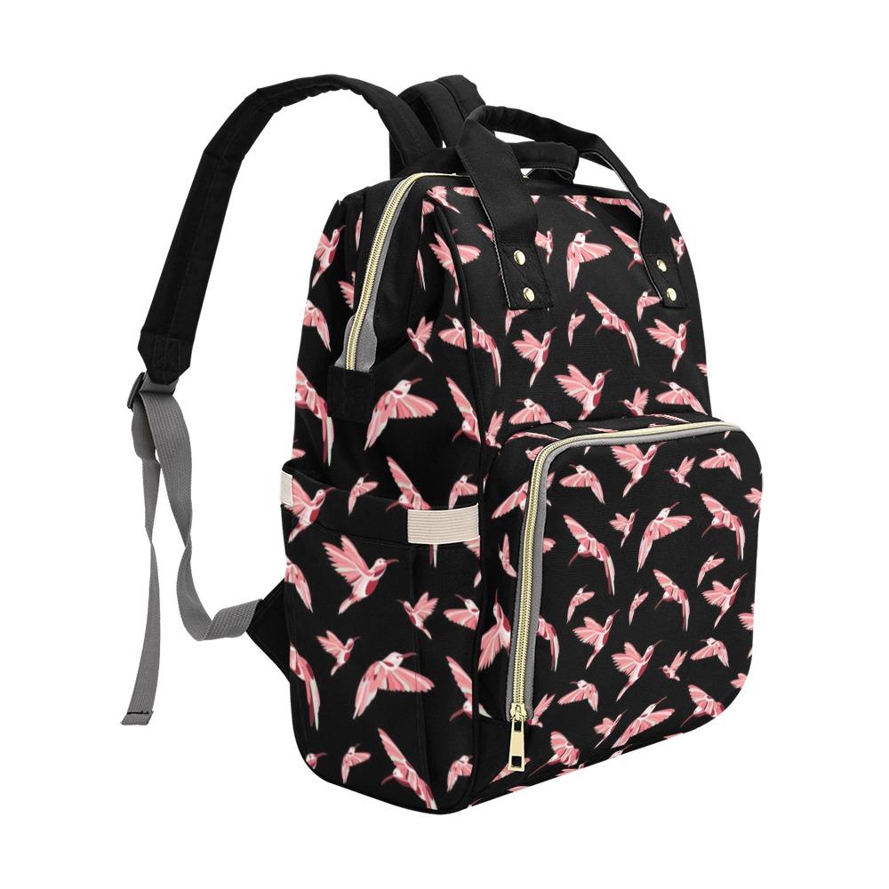 Strawberry Black Multi-Function Diaper Backpack/Diaper Bag (Model 1688) bag e-joyer