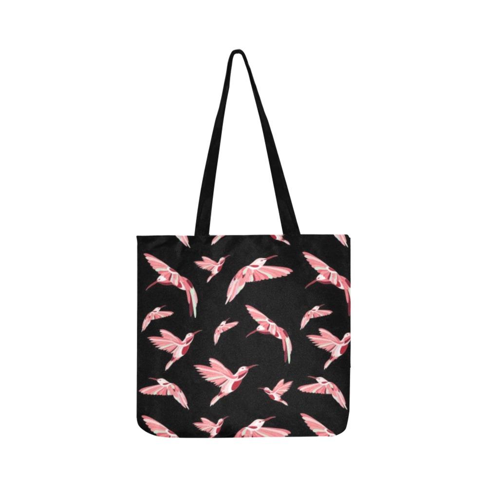 Strawberry Black Reusable Shopping Bag Model 1660 (Two sides) Shopping Tote Bag (1660) e-joyer