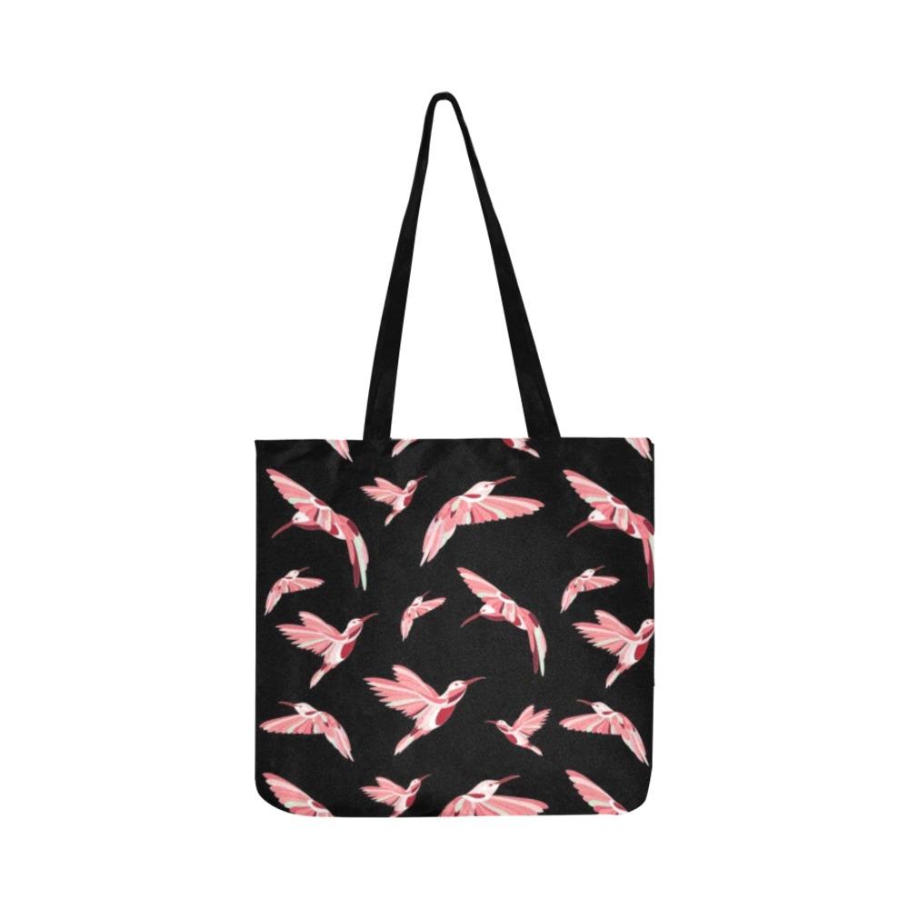 Strawberry Black Reusable Shopping Bag Model 1660 (Two sides) Shopping Tote Bag (1660) e-joyer