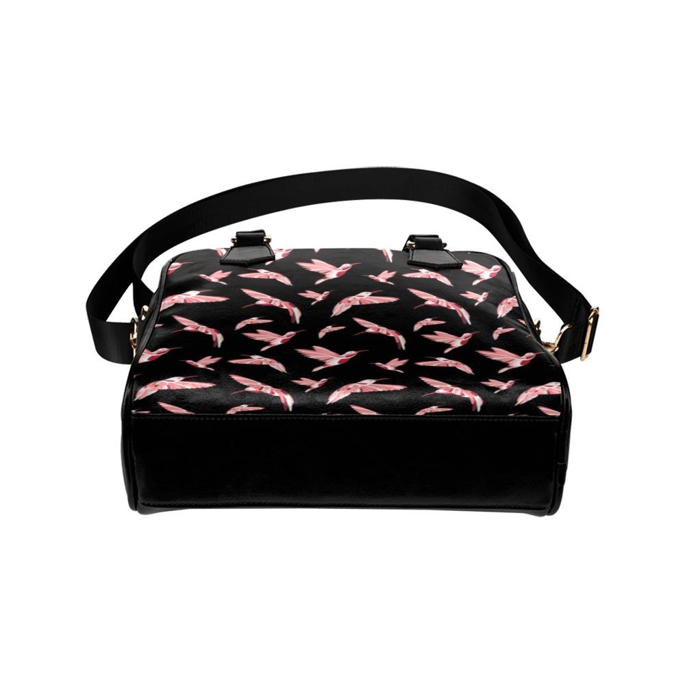 Strawberry Black Shoulder Handbag (Model 1634) Shoulder Handbags (1634) e-joyer