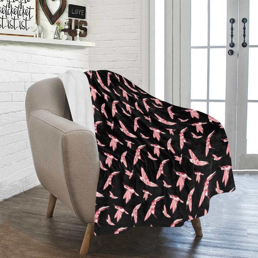 Strawberry Black Ultra-Soft Micro Fleece Blanket 40"x50" Ultra-Soft Blanket 40''x50'' e-joyer