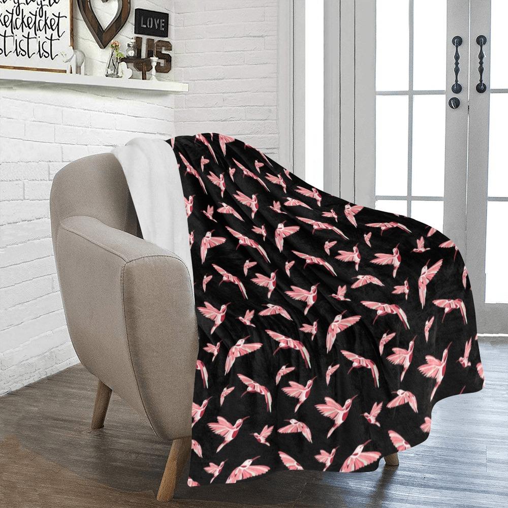 Strawberry Black Ultra-Soft Micro Fleece Blanket 50"x60" Ultra-Soft Blanket 50''x60'' e-joyer 