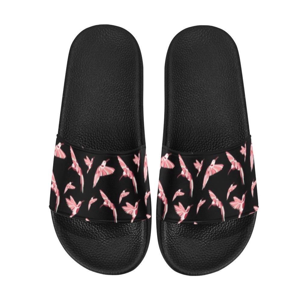 Strawberry Black Women's Slide Sandals (Model 057) Women's Slide Sandals (057) e-joyer 