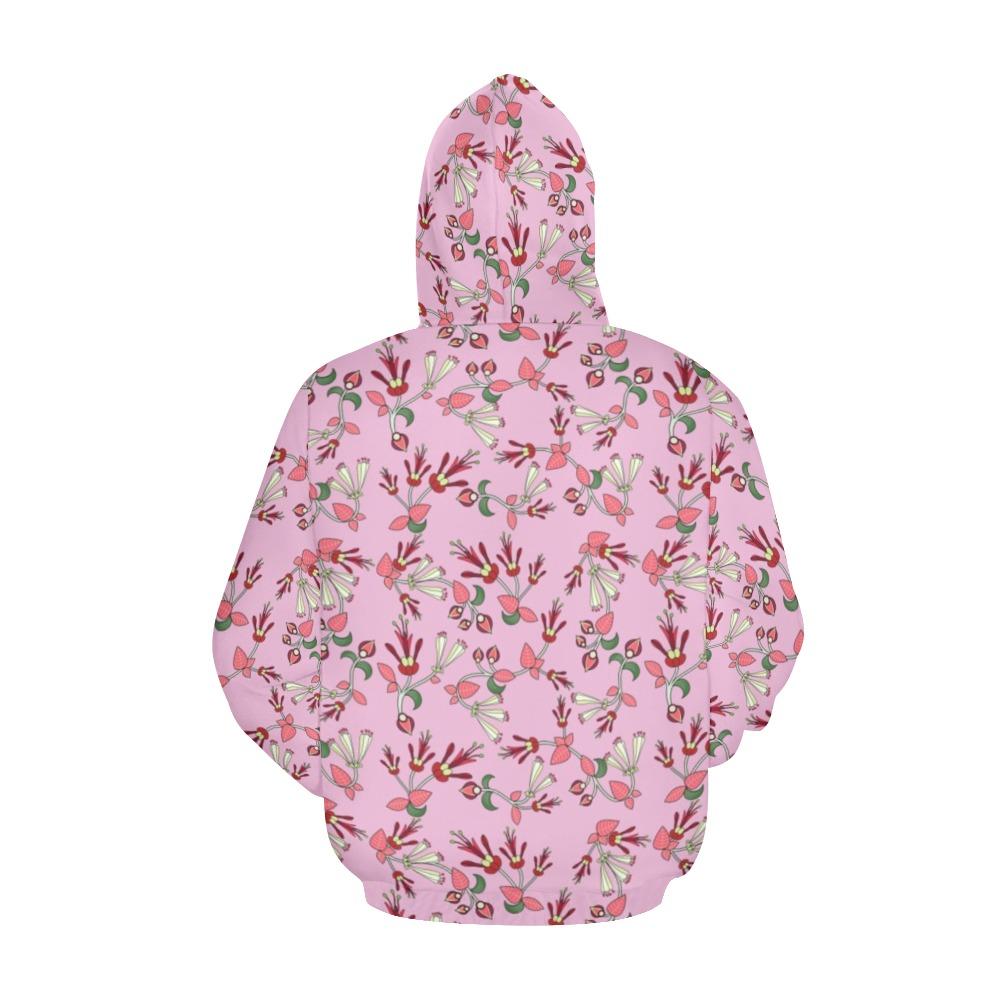 Strawberry Floral All Over Print Hoodie for Women (USA Size) (Model H13) All Over Print Hoodie for Women (H13) e-joyer