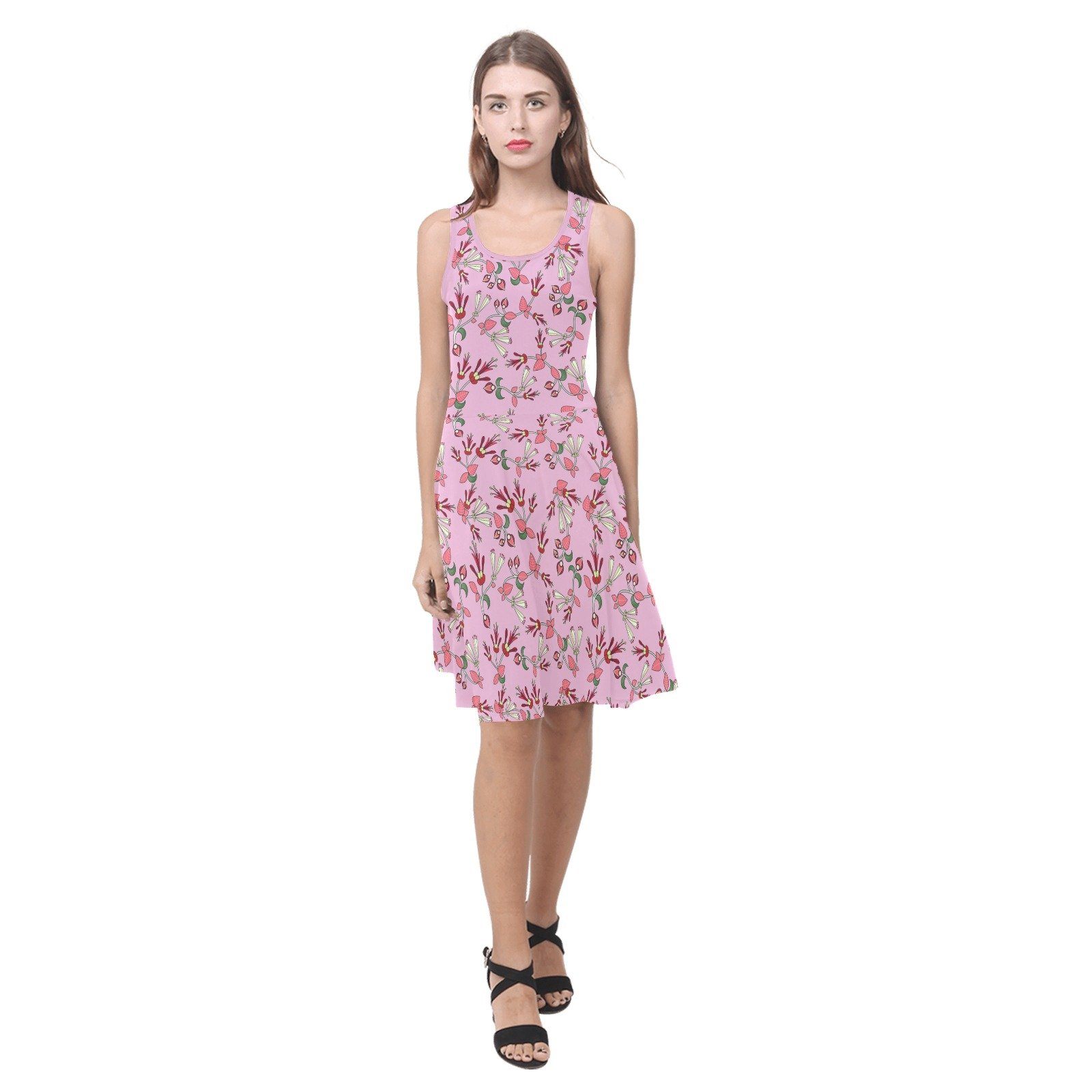 Strawberry Floral Atalanta Sundress (Model D04) Atalanta Sundress (D04) e-joyer