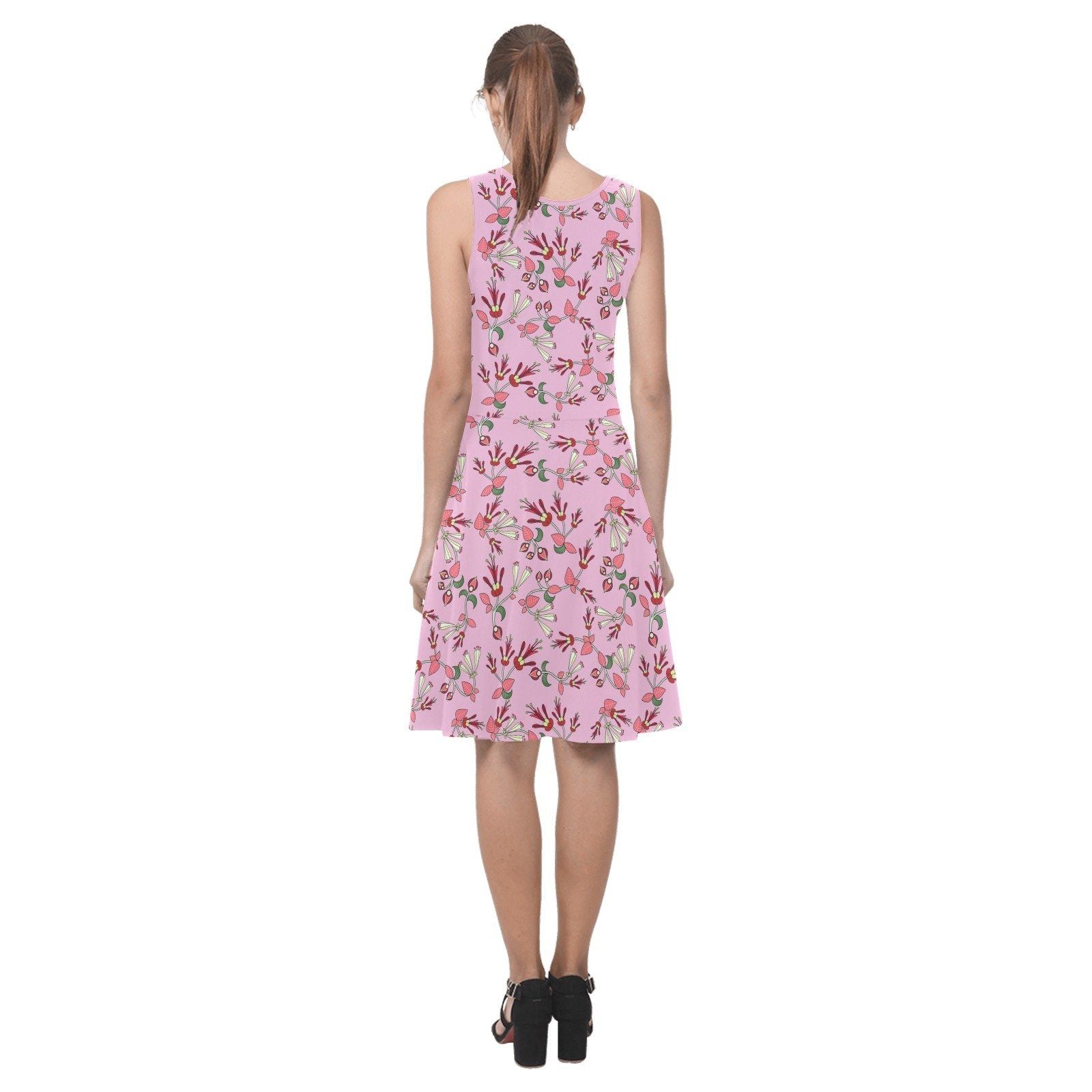 Strawberry Floral Atalanta Sundress (Model D04) Atalanta Sundress (D04) e-joyer