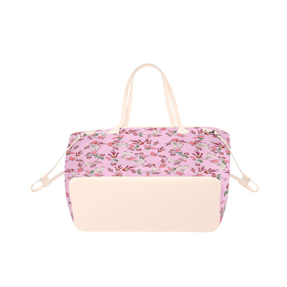 Strawberry Floral Clover Canvas Tote Bag (Model 1661) Clover Canvas Tote Bag (1661) e-joyer