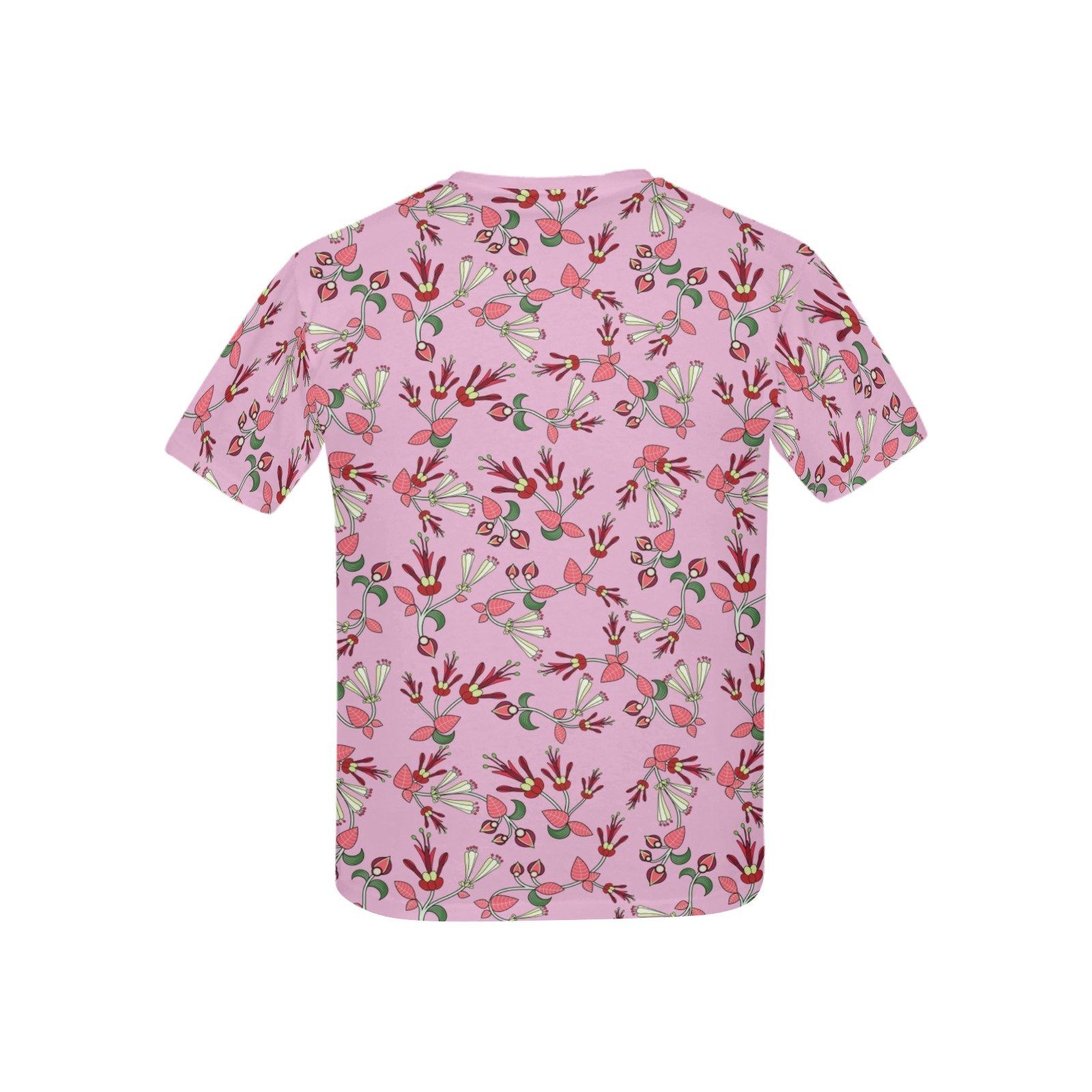 Strawberry Floral Kids' All Over Print T-shirt (USA Size) (Model T40) All Over Print T-shirt for Kid (T40) e-joyer