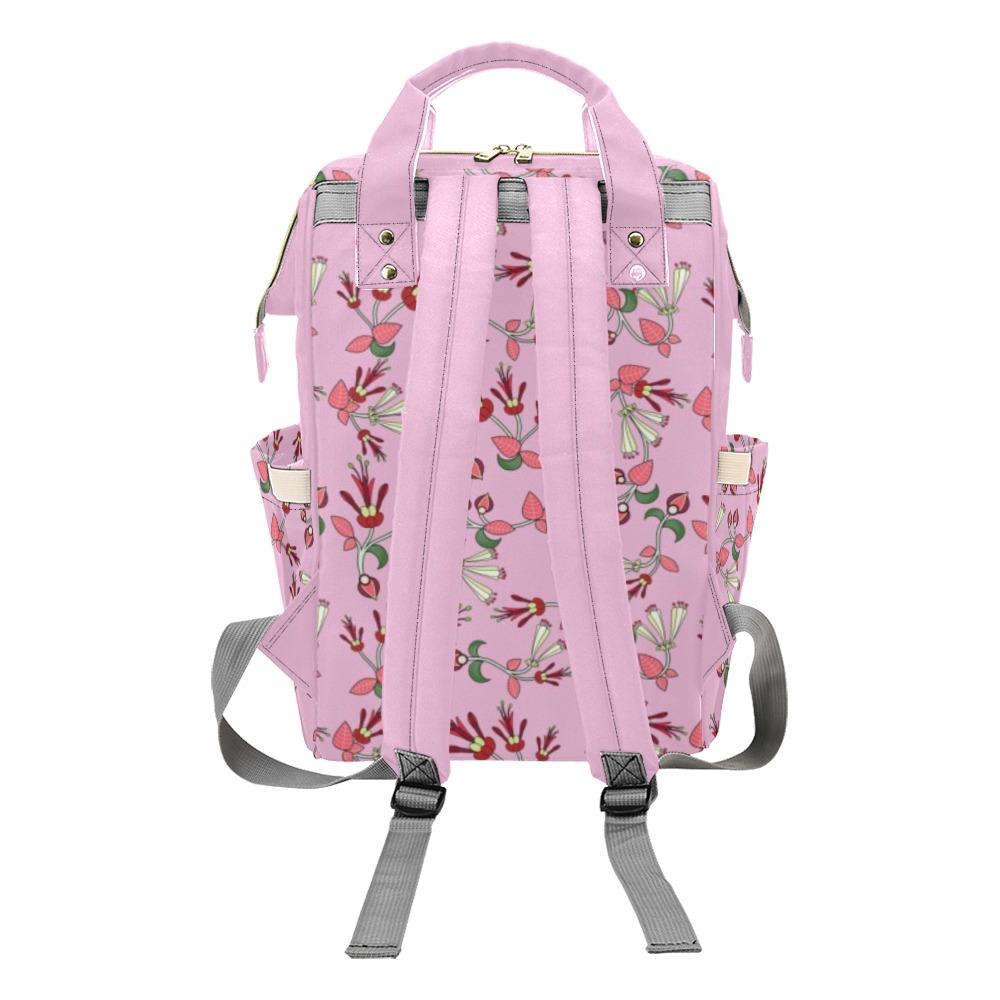 Strawberry Floral Multi-Function Diaper Backpack/Diaper Bag (Model 1688) bag e-joyer