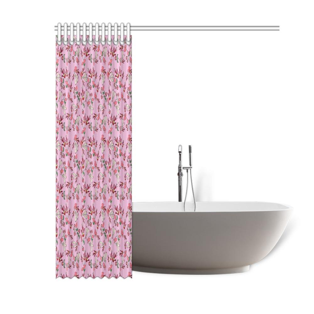Strawberry Floral Shower Curtain 60"x72" Shower Curtain 60"x72" e-joyer 