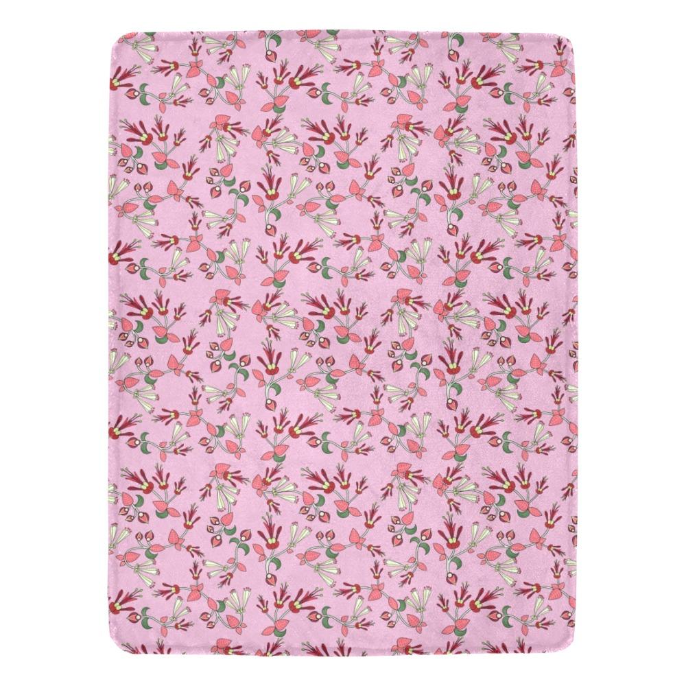 Strawberry Floral Ultra-Soft Micro Fleece Blanket 60"x80" Ultra-Soft Blanket 60''x80'' e-joyer