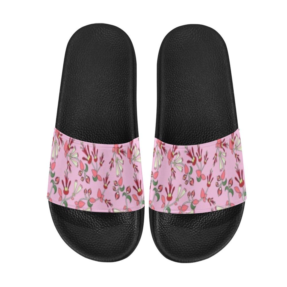 Strawberry Floral Women's Slide Sandals (Model 057) Women's Slide Sandals (057) e-joyer
