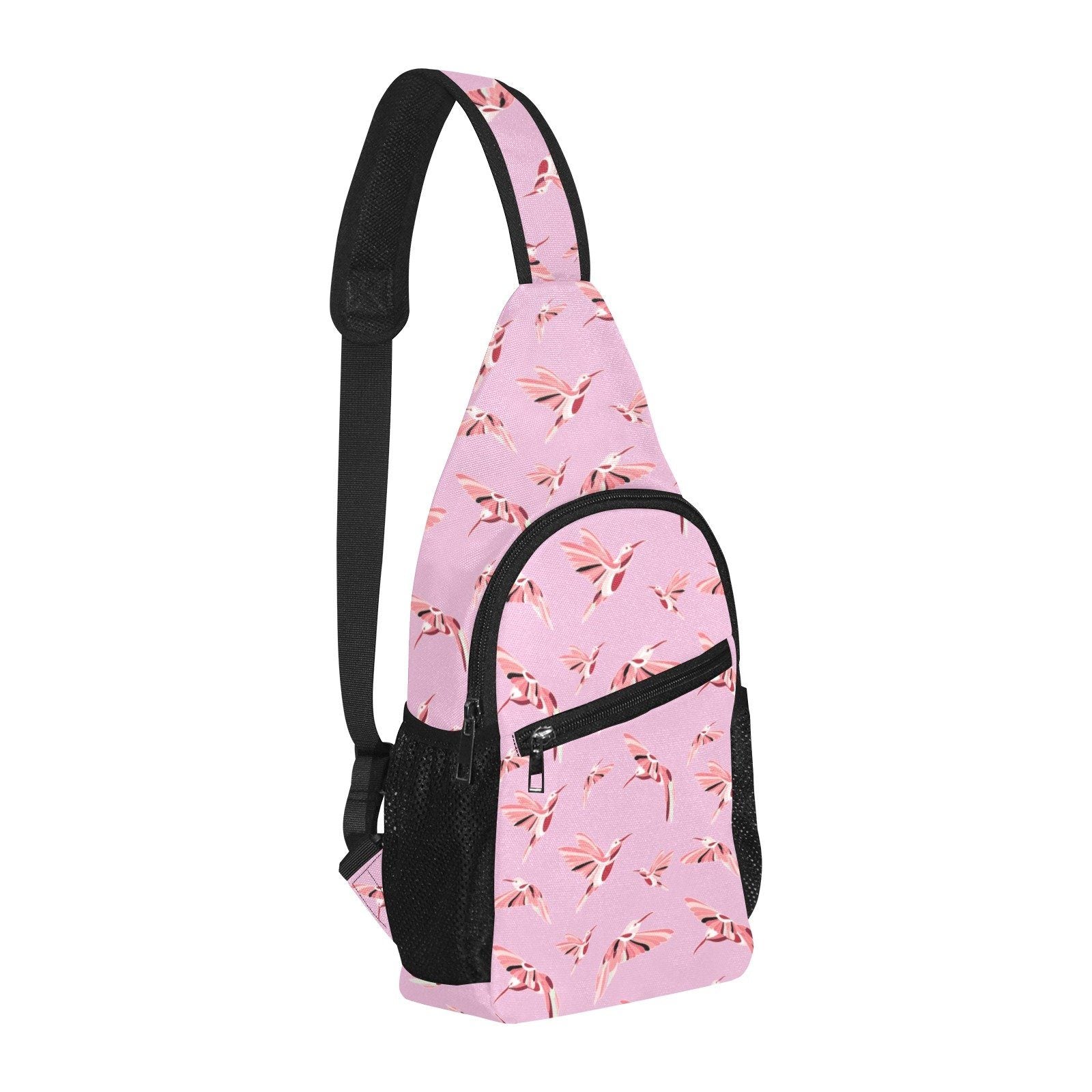Strawberry Pink All Over Print Chest Bag (Model 1719) All Over Print Chest Bag (1719) e-joyer