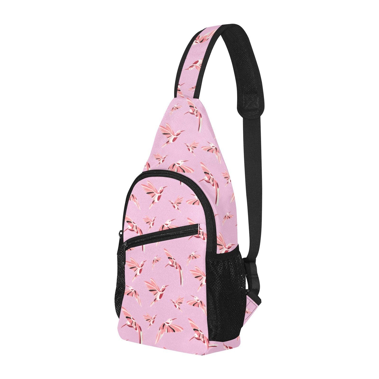 Strawberry Pink All Over Print Chest Bag (Model 1719) All Over Print Chest Bag (1719) e-joyer