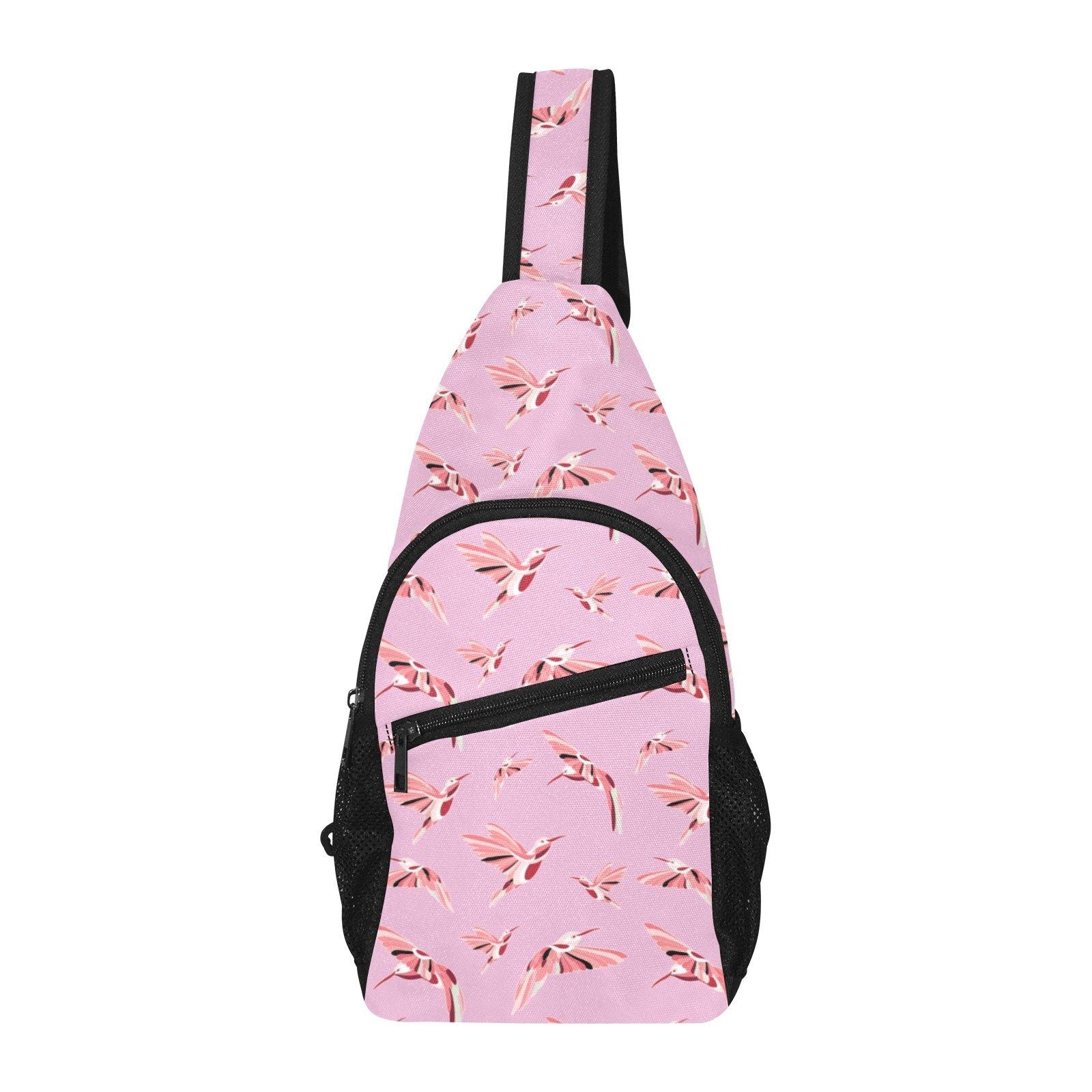 Strawberry Pink All Over Print Chest Bag (Model 1719) All Over Print Chest Bag (1719) e-joyer